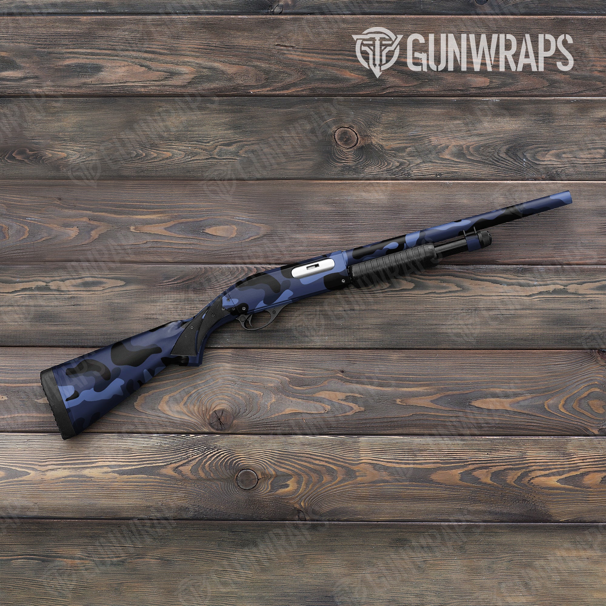 Classic Blue Midnight Gun Skin Vinyl Wrap