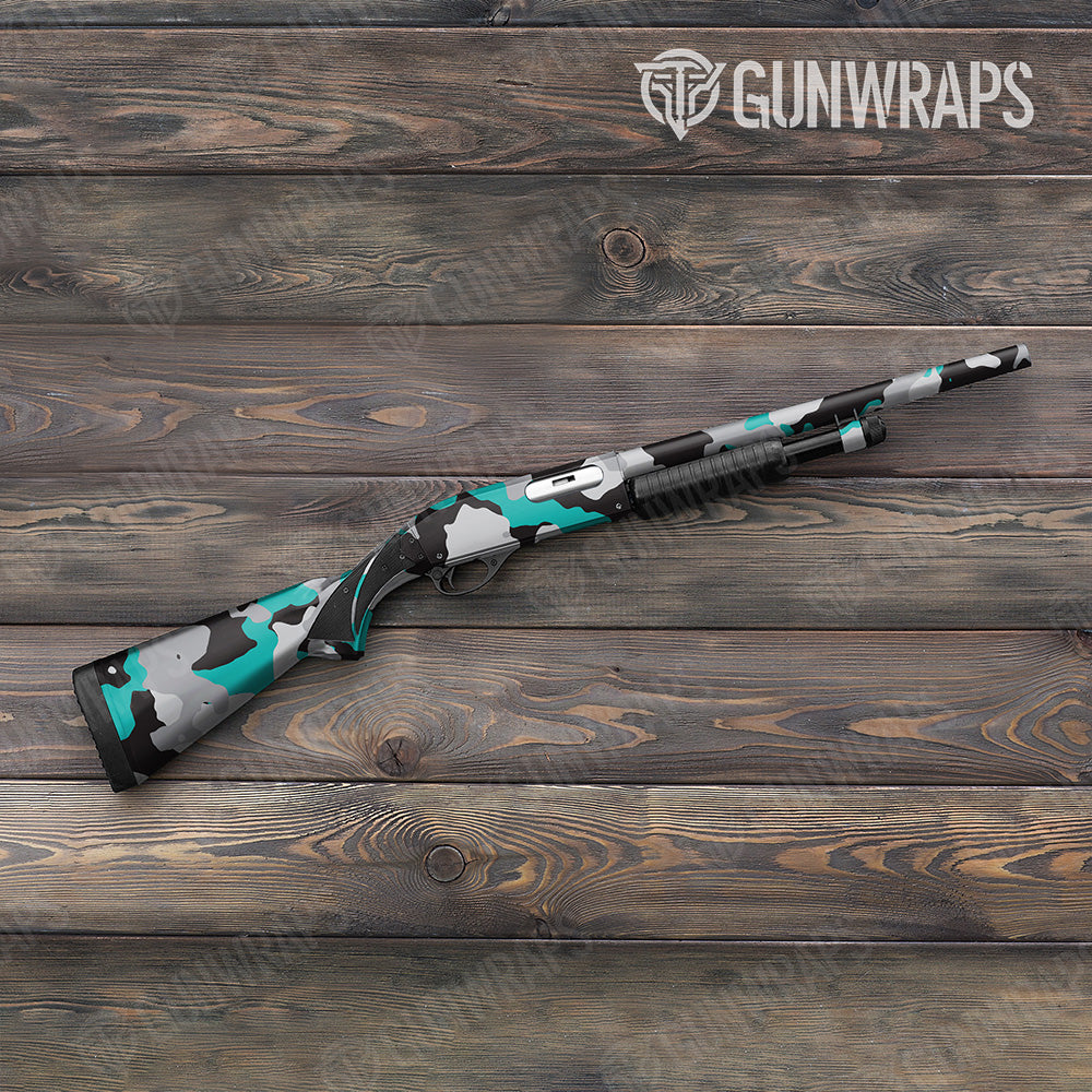 Cumulus Tiffany Blue Tiger Gun Skin Vinyl Wrap