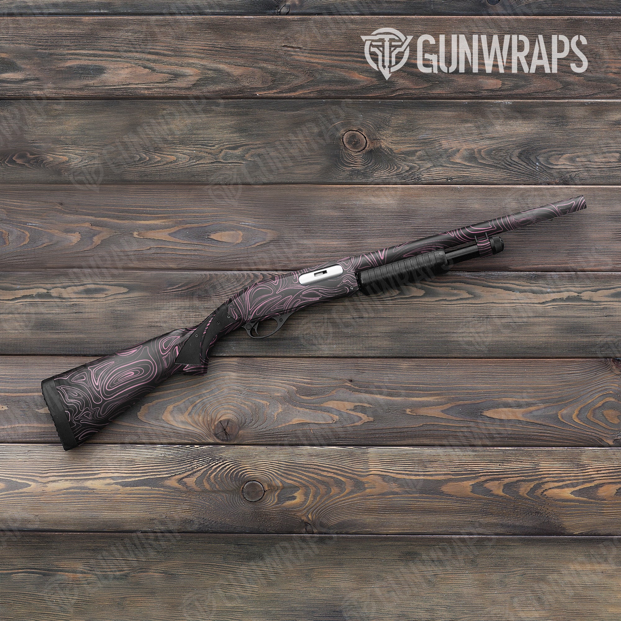 Damascus Pink Gun Skin Vinyl Wrap