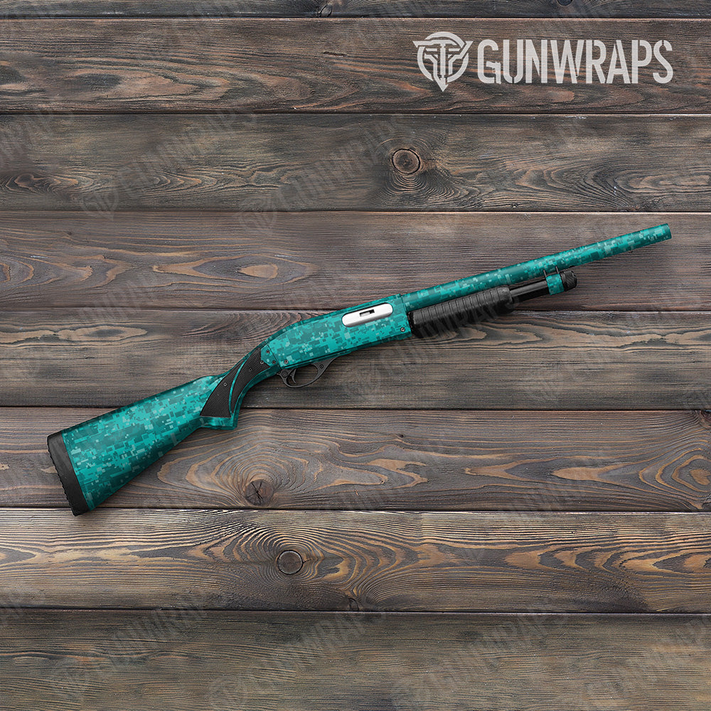 Digital Elite Tiffany Blue Gun Skin Vinyl Wrap