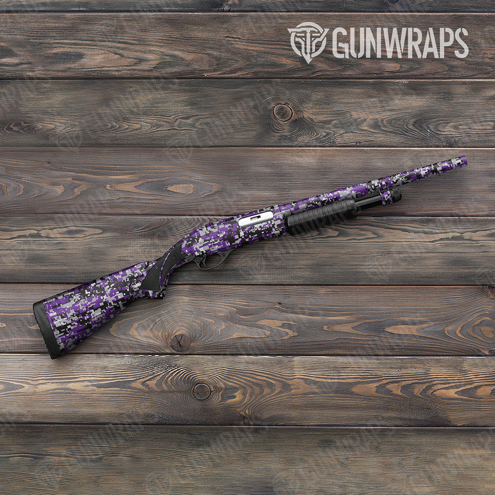 Digital Purple Tiger Gun Skin Vinyl Wrap