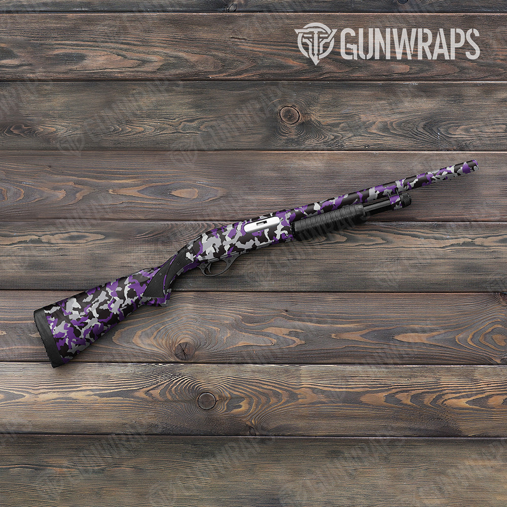 Erratic Purple Tiger Gun Skin Vinyl Wrap