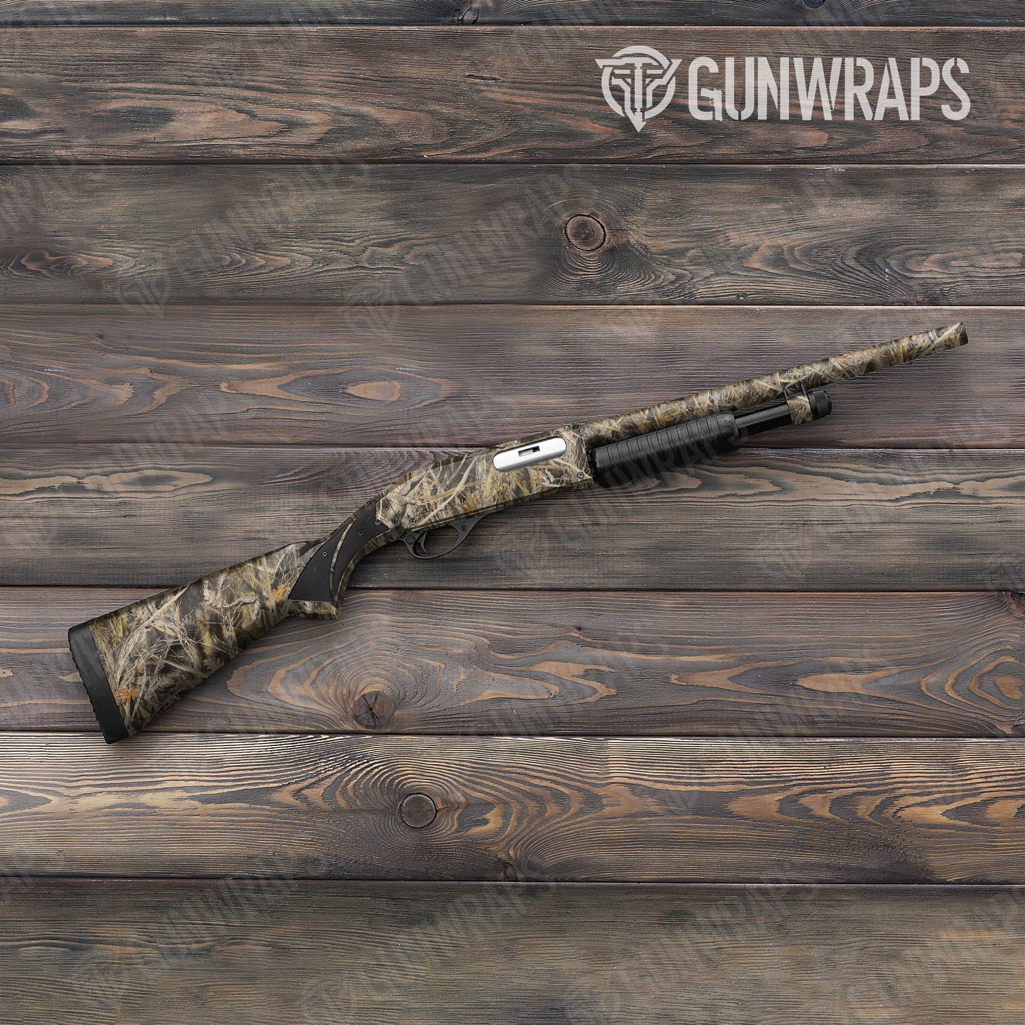 Nature Dry Grassland Duck Gun Skin Vinyl Wrap