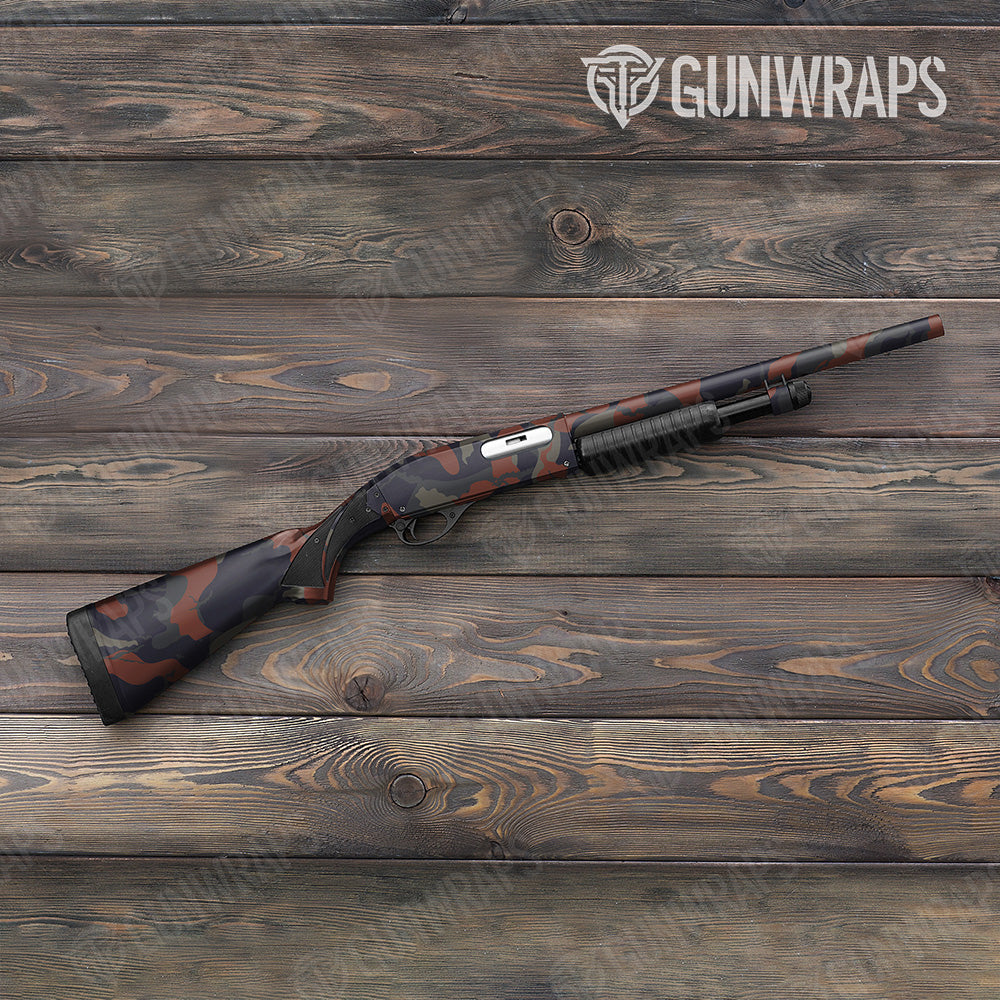 Ragged Blue Copper Gun Skin Vinyl Wrap