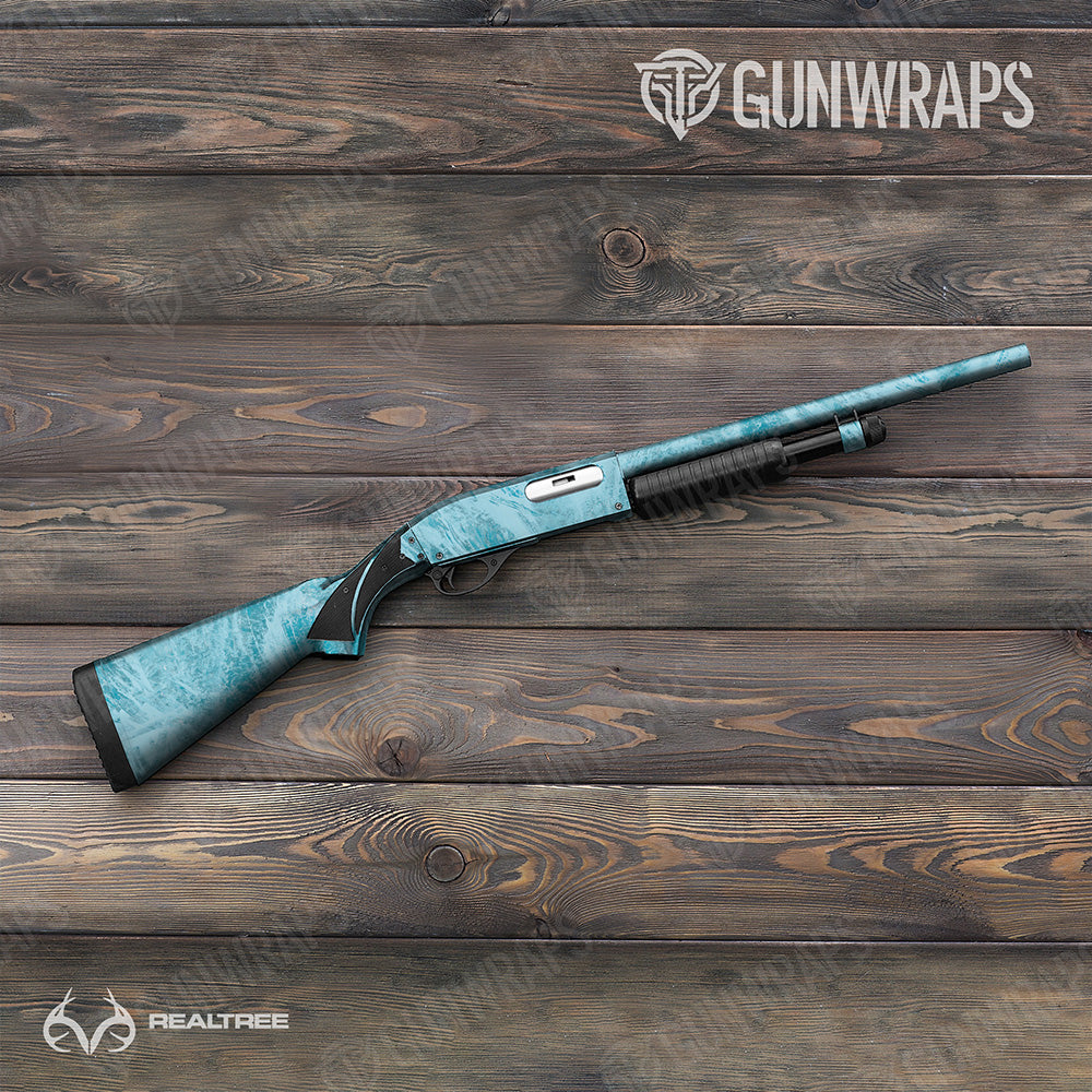 Realtree Aspect Sea Blue Gun Skin Vinyl Wrap