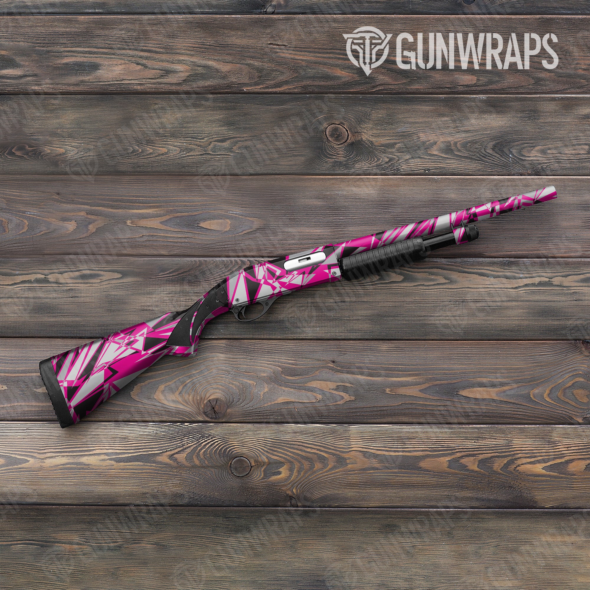 Sharp Magenta Tiger Gun Skin Vinyl Wrap