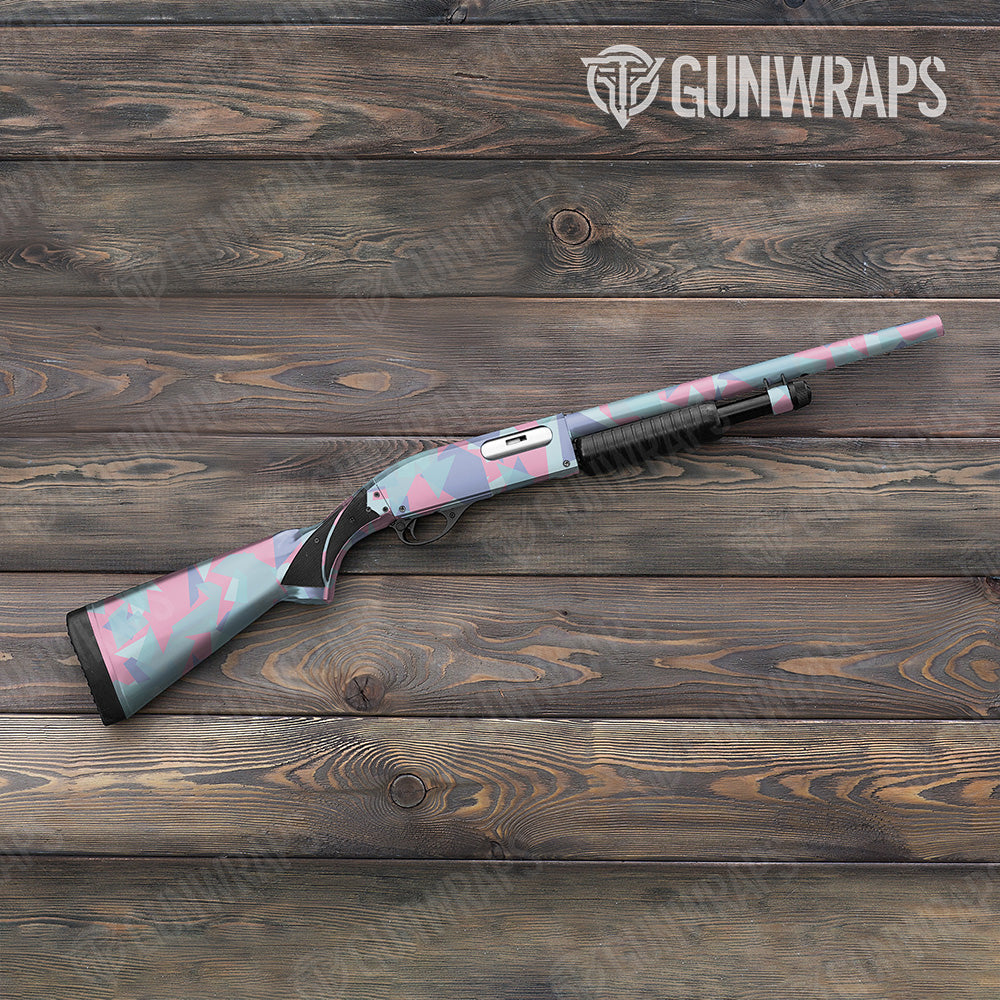 Shattered Cotton Candy Gun Skin Vinyl Wrap