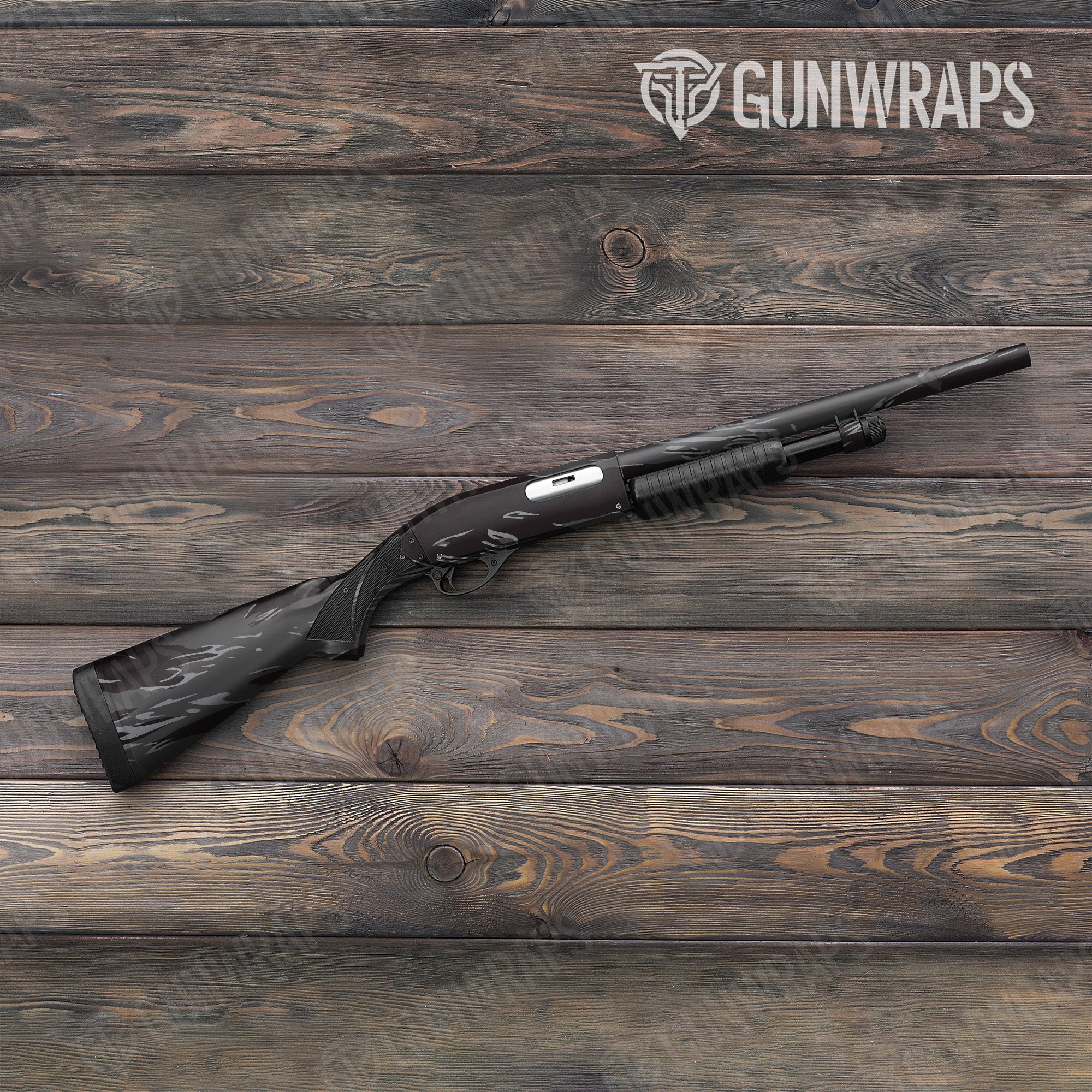 Shredded Midnight Gun Skin Vinyl Wrap