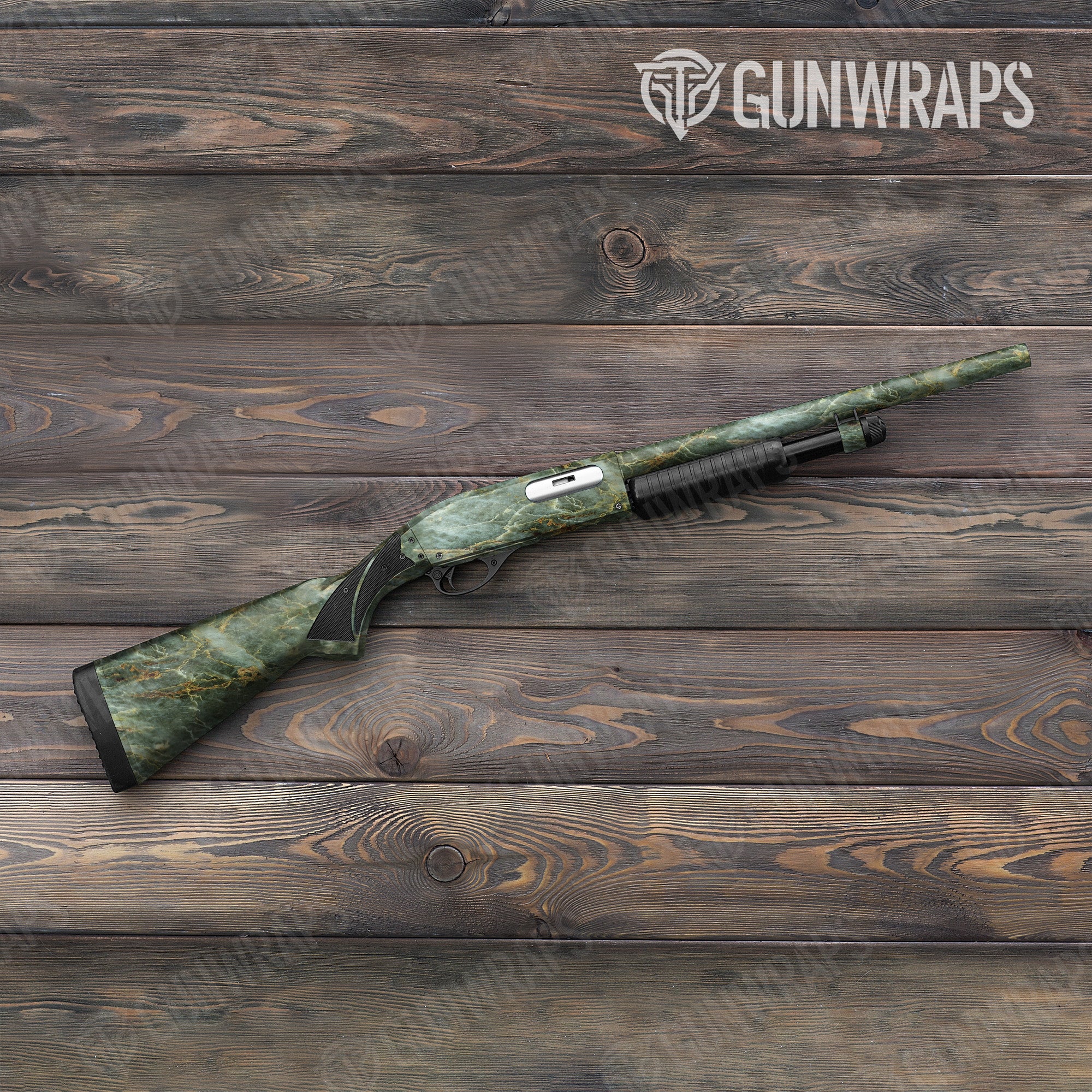 Stone Uba Tuba Green Marble Gun Skin Vinyl Wrap