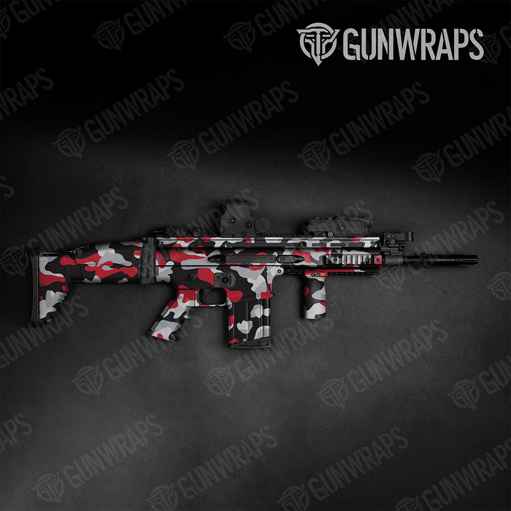Classic Red Tiger Gun Skin Vinyl Wrap
