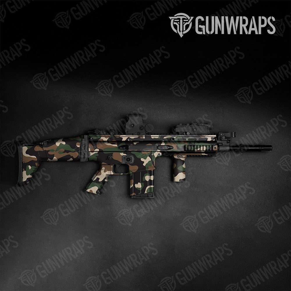 Classic Woodland Gun Skin Vinyl Wrap