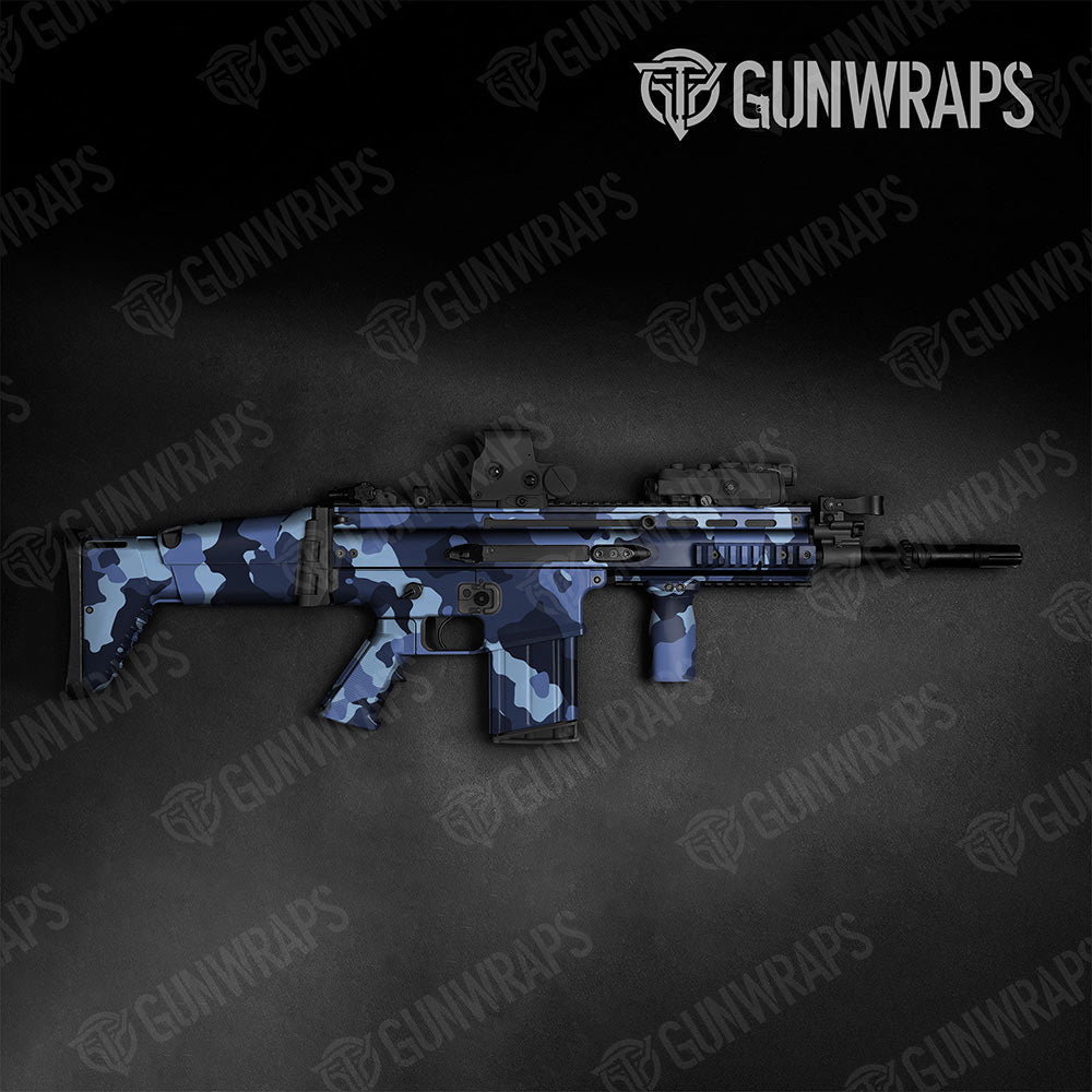 Cumulus Blue Urban Night Gun Skin Vinyl Wrap