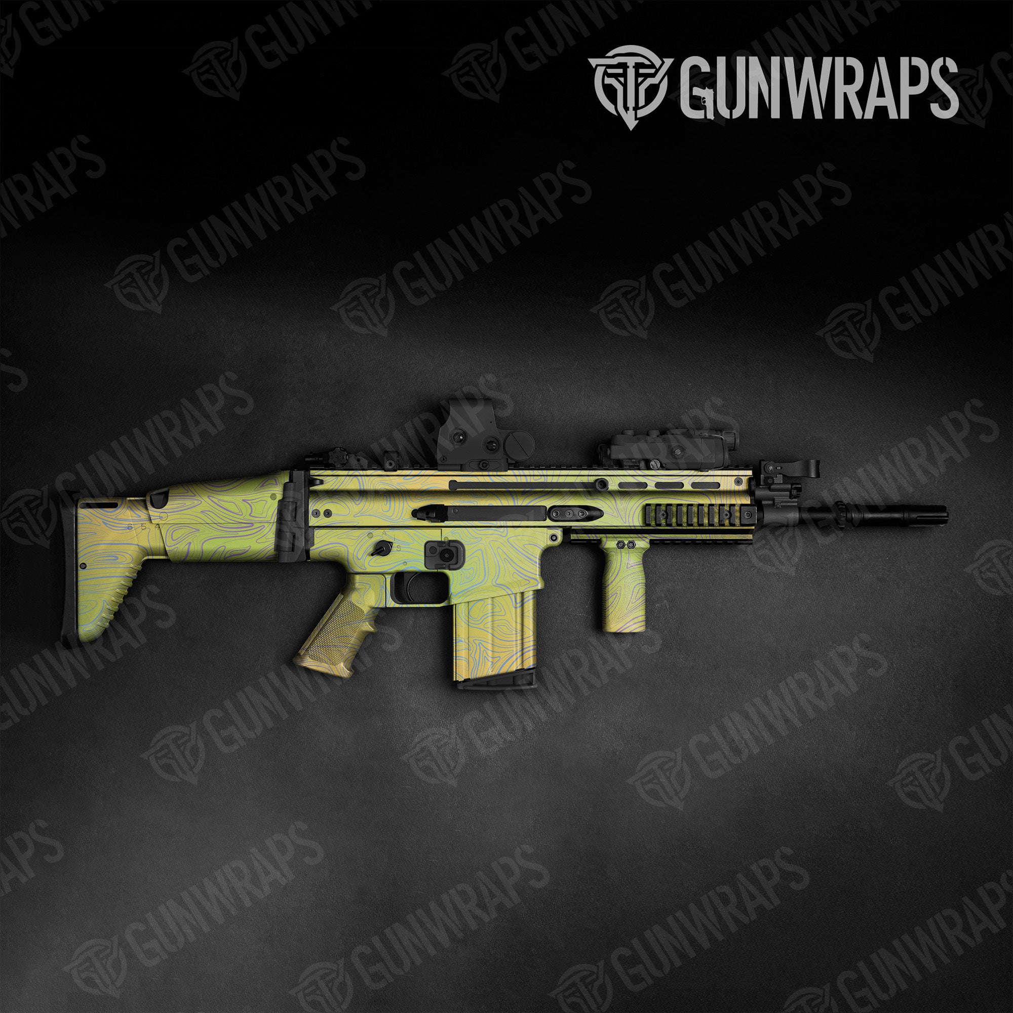 Damascus Carnival Gun Skin Vinyl Wrap