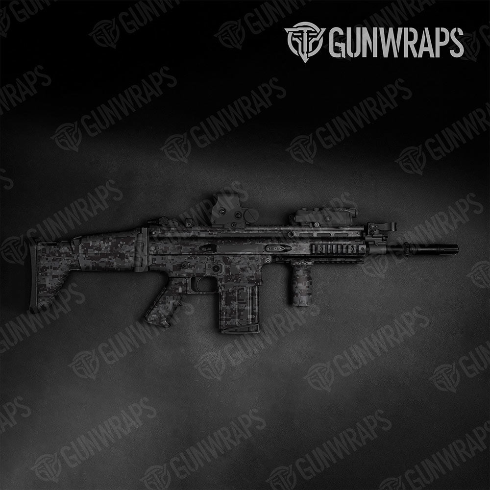 Digital Elite Black Gun Skin Vinyl Wrap