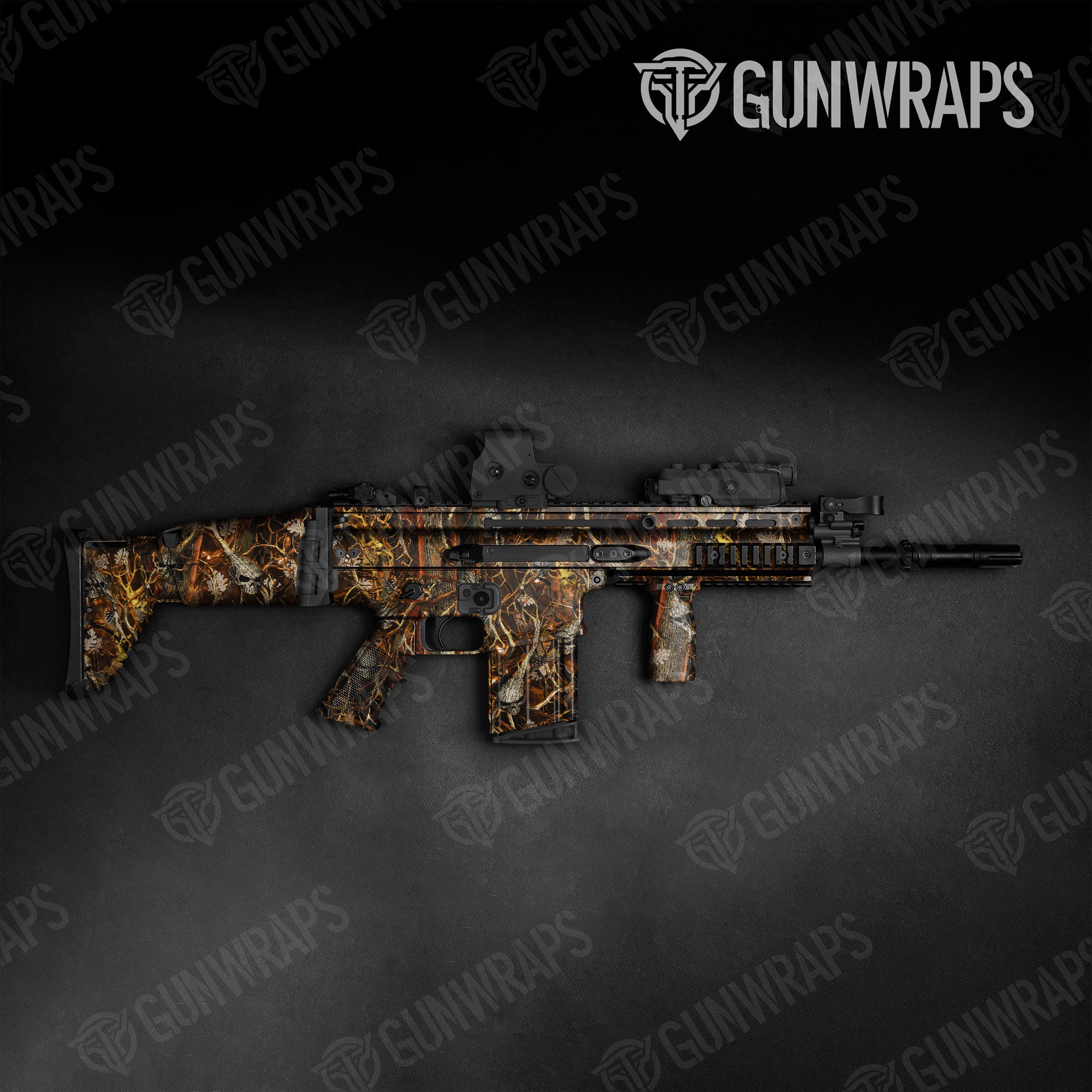 Nature Burning Voodoo Gun Skin Vinyl Wrap