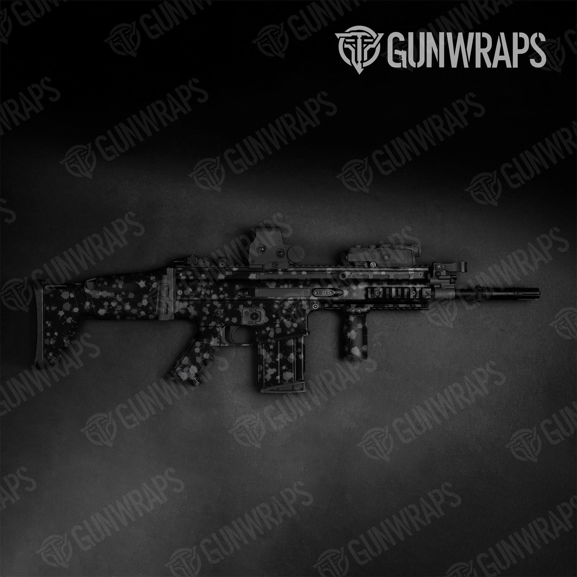 Paintball Elite Black Gun Skin Vinyl Wrap
