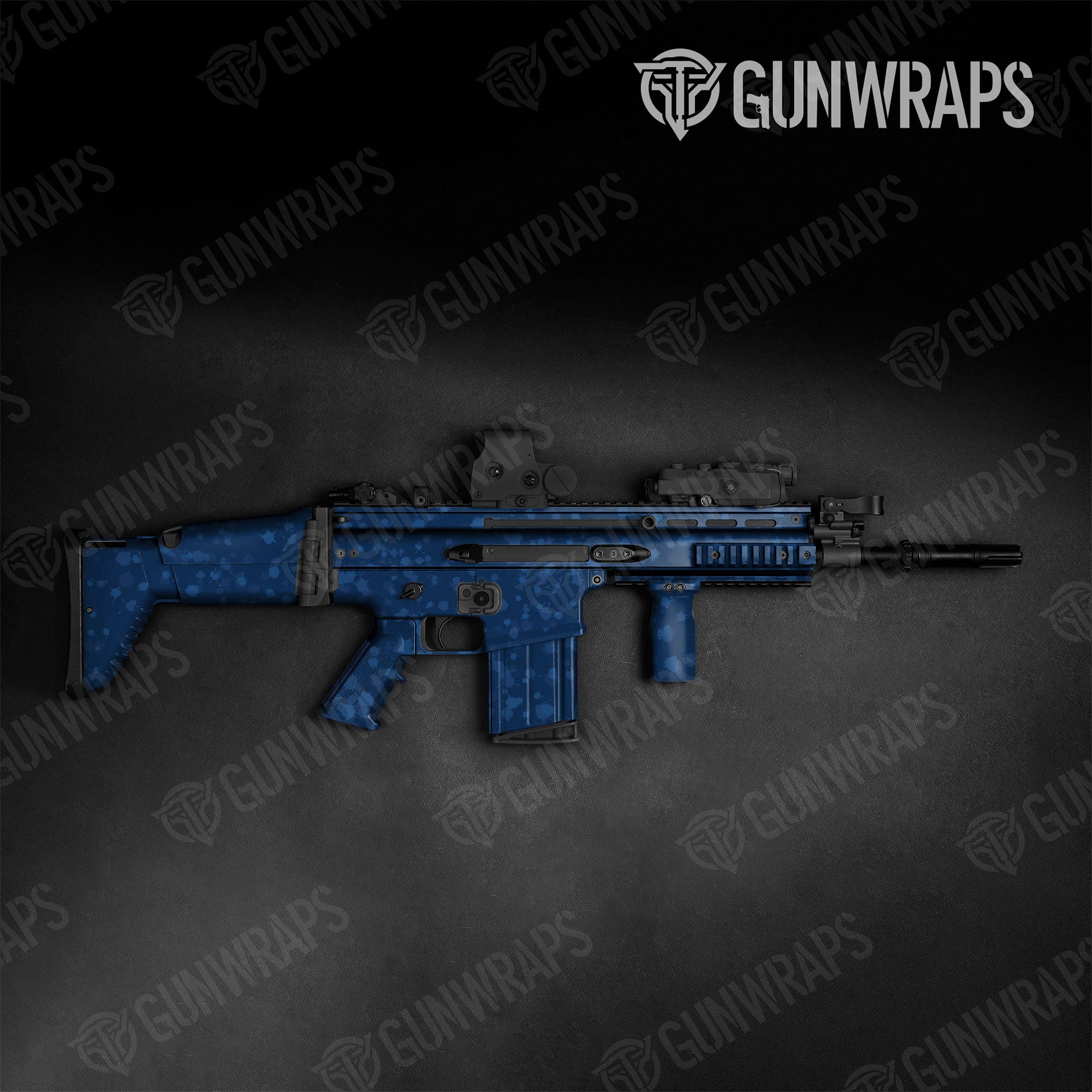 Paintball Elite Blue Gun Skin Vinyl Wrap