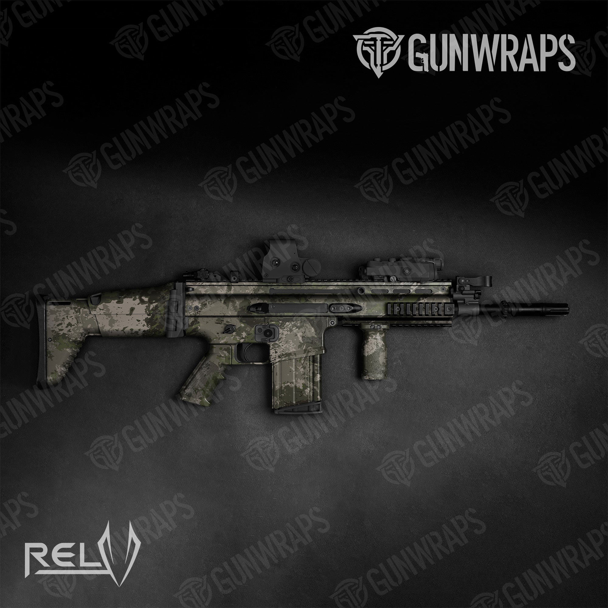 RELV Tunnel Rat Gun Skin Vinyl Wrap