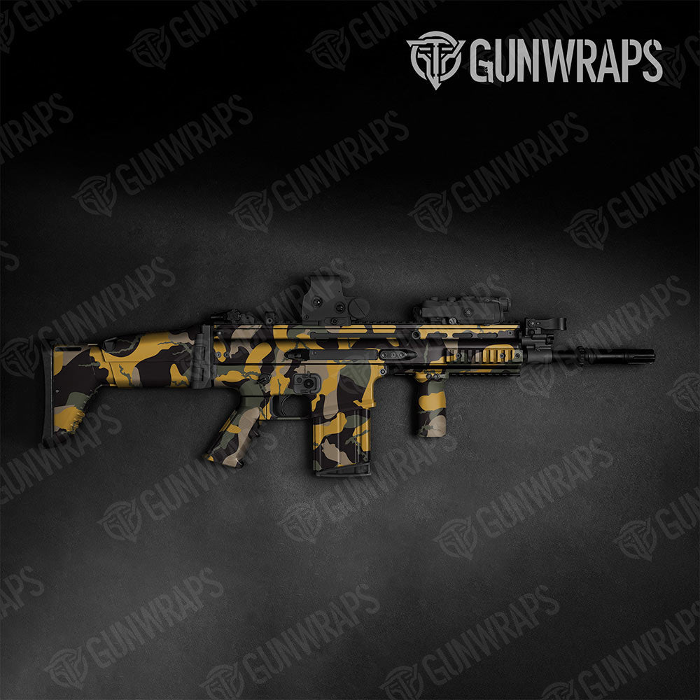 Ragged Militant Yellow Gun Skin Vinyl Wrap