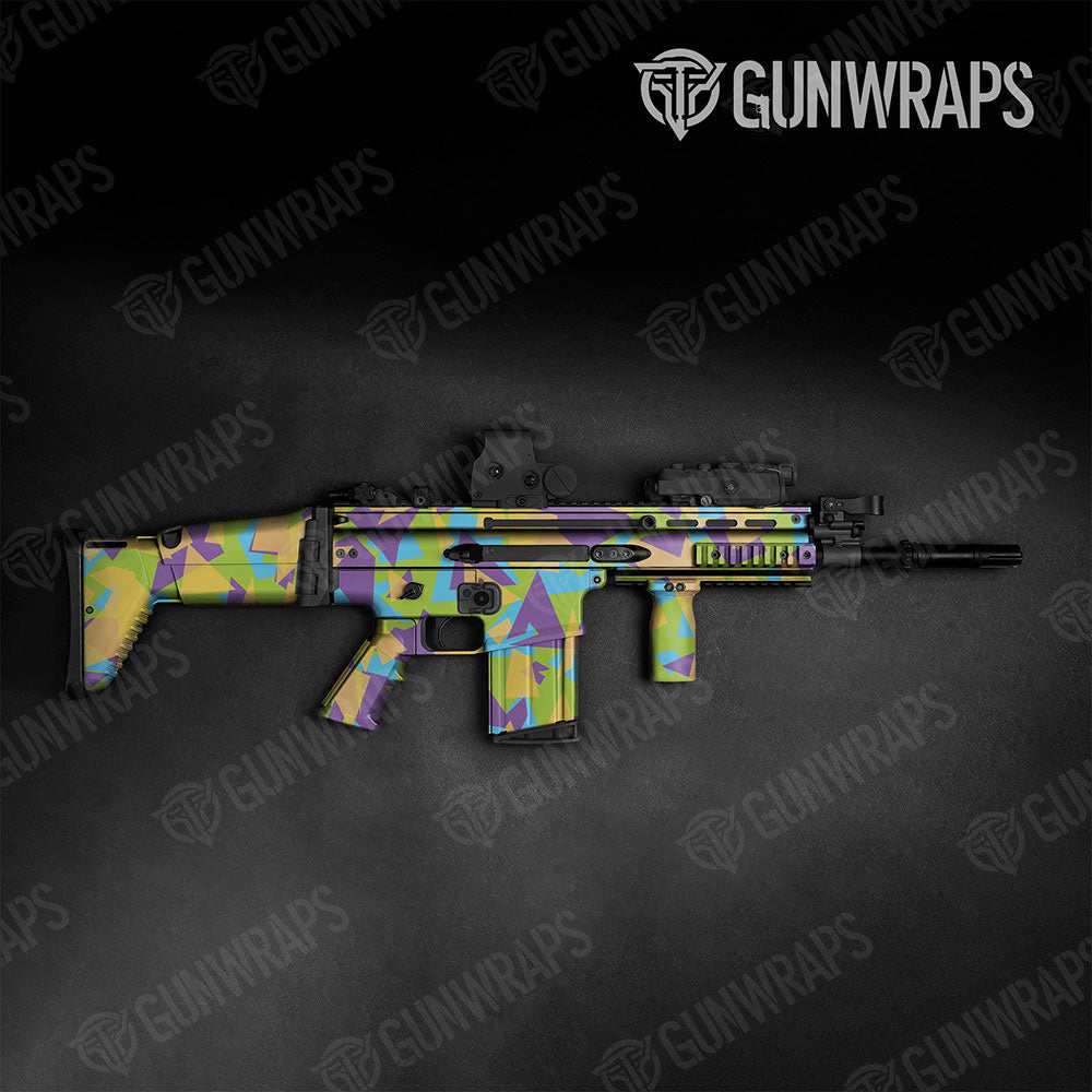 Shattered Carnival Gun Skin Vinyl Wrap