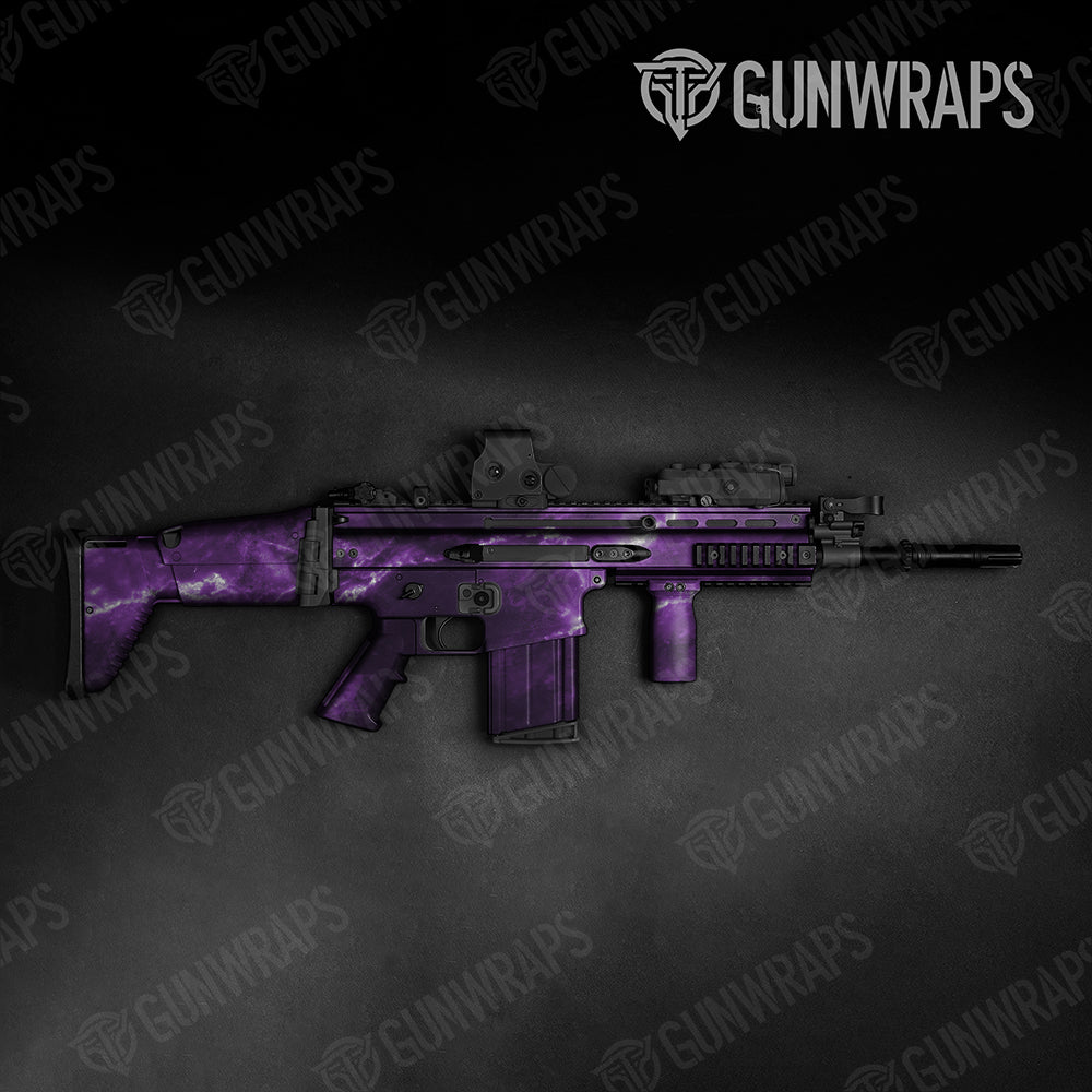 Stone Amethyst Marble Gun Skin Vinyl Wrap