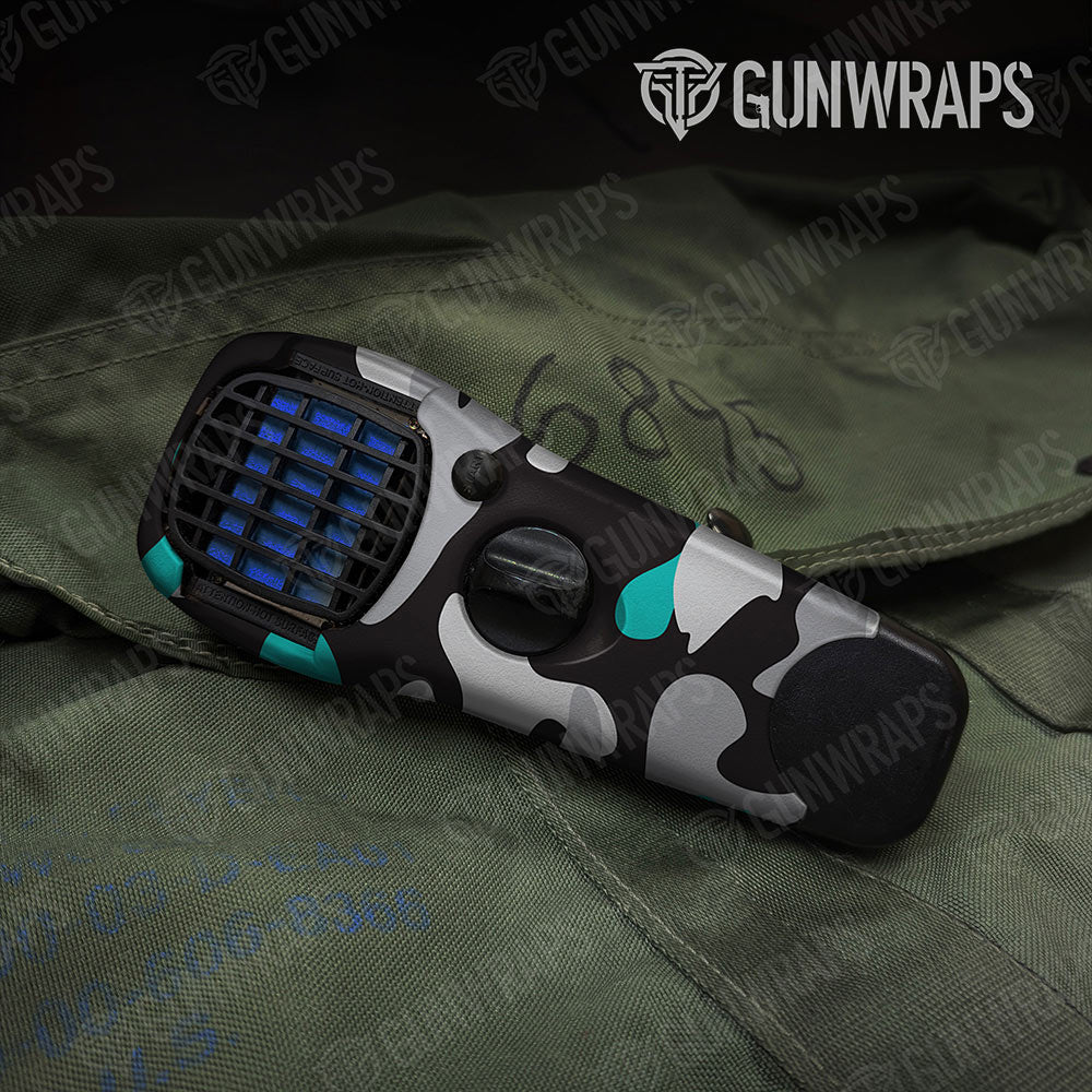 Classic Tiffany Blue Tiger Gun Skin Vinyl Wrap