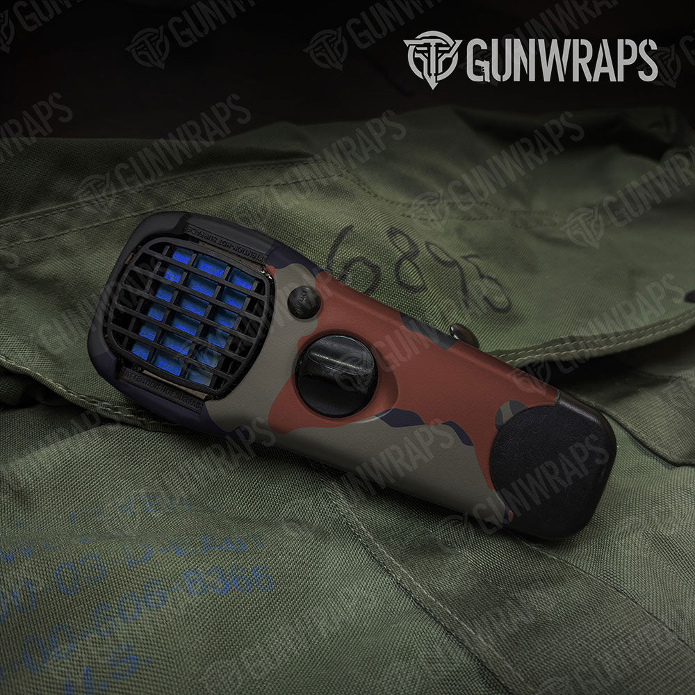 Cumulus Blue Copper Gun Skin Vinyl Wrap