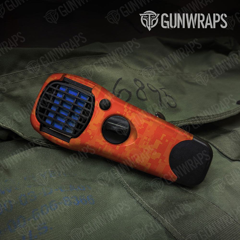 Digital Elite Orange Gun Skin Vinyl Wrap