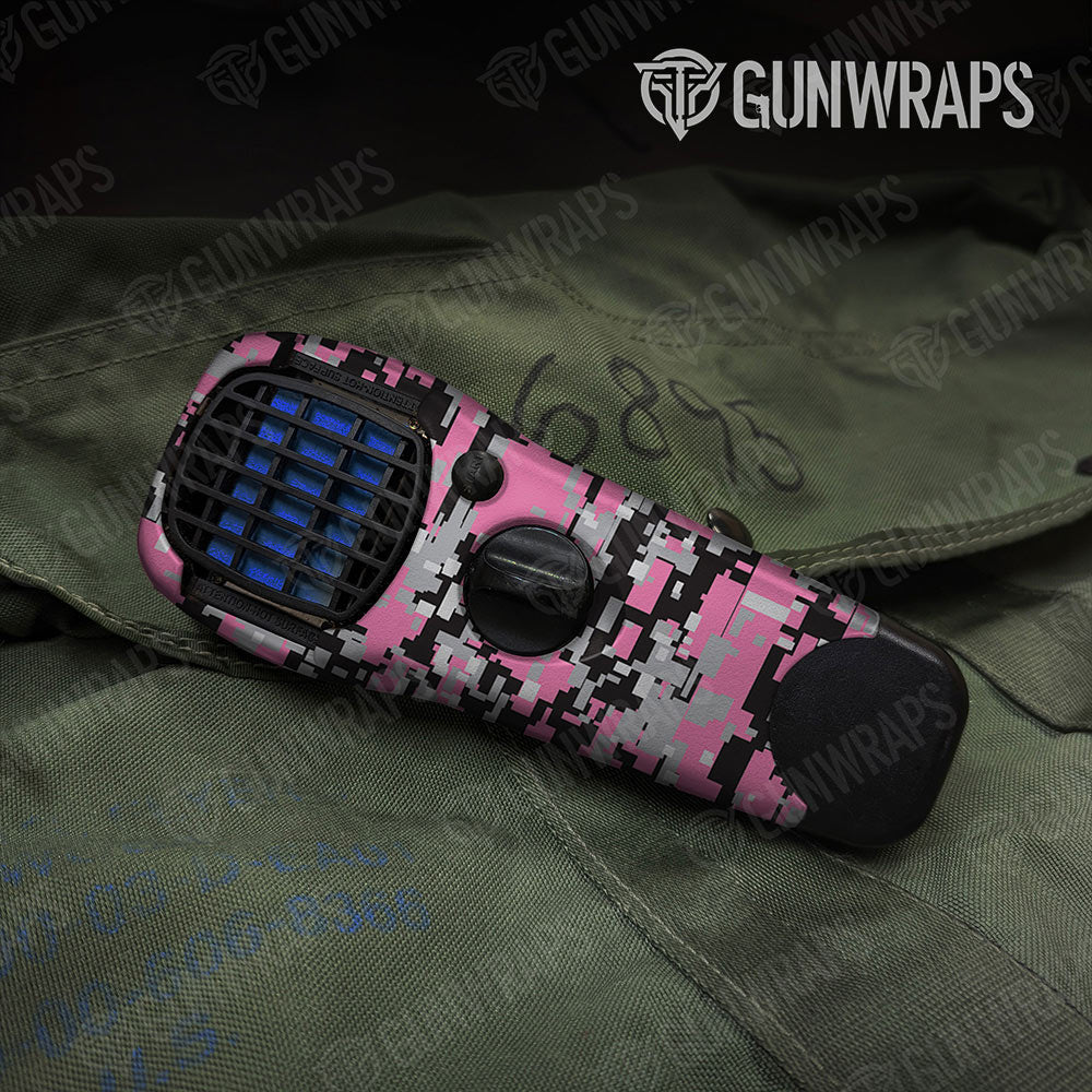 Digital Pink Tiger Gun Skin Vinyl Wrap