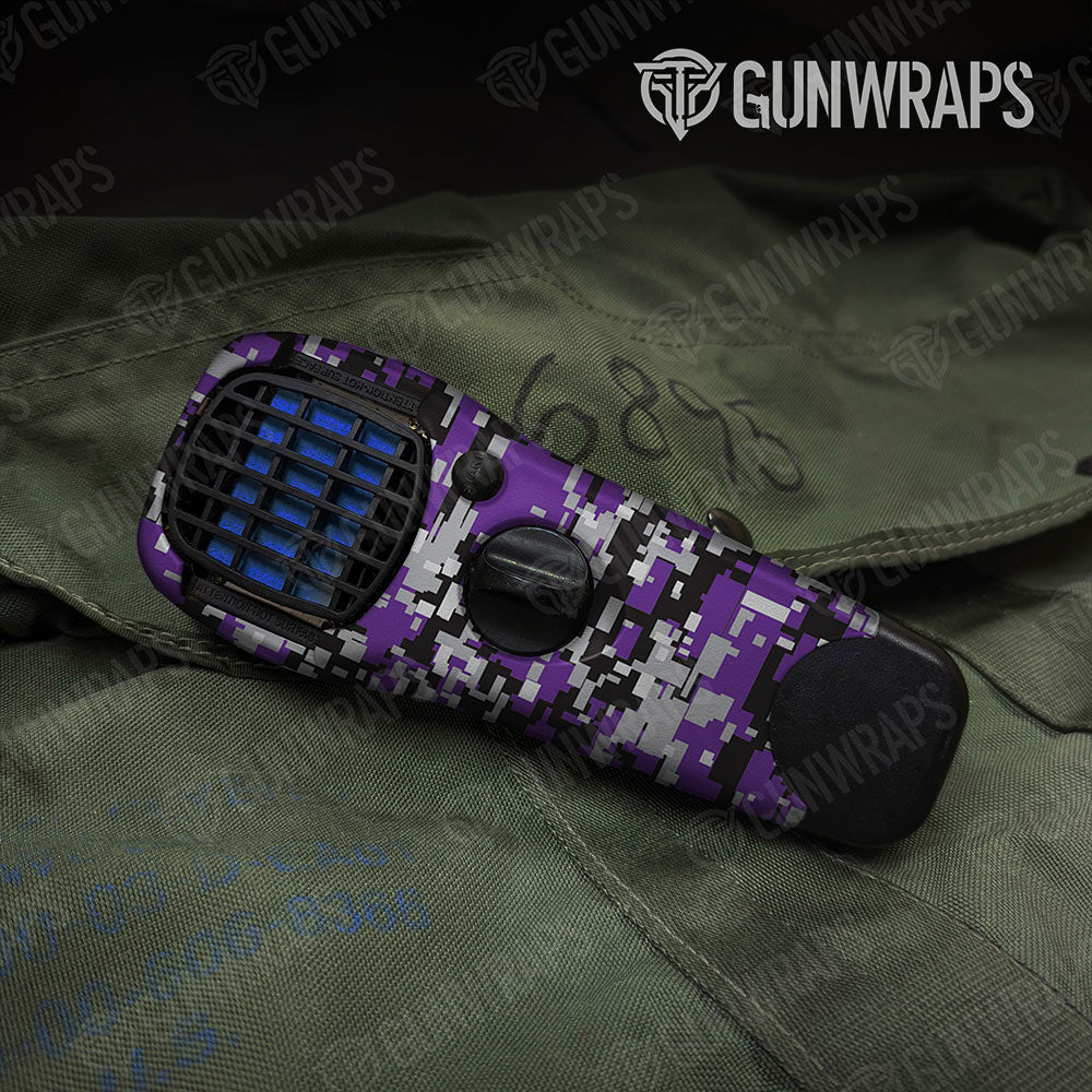Digital Purple Tiger Gun Skin Vinyl Wrap