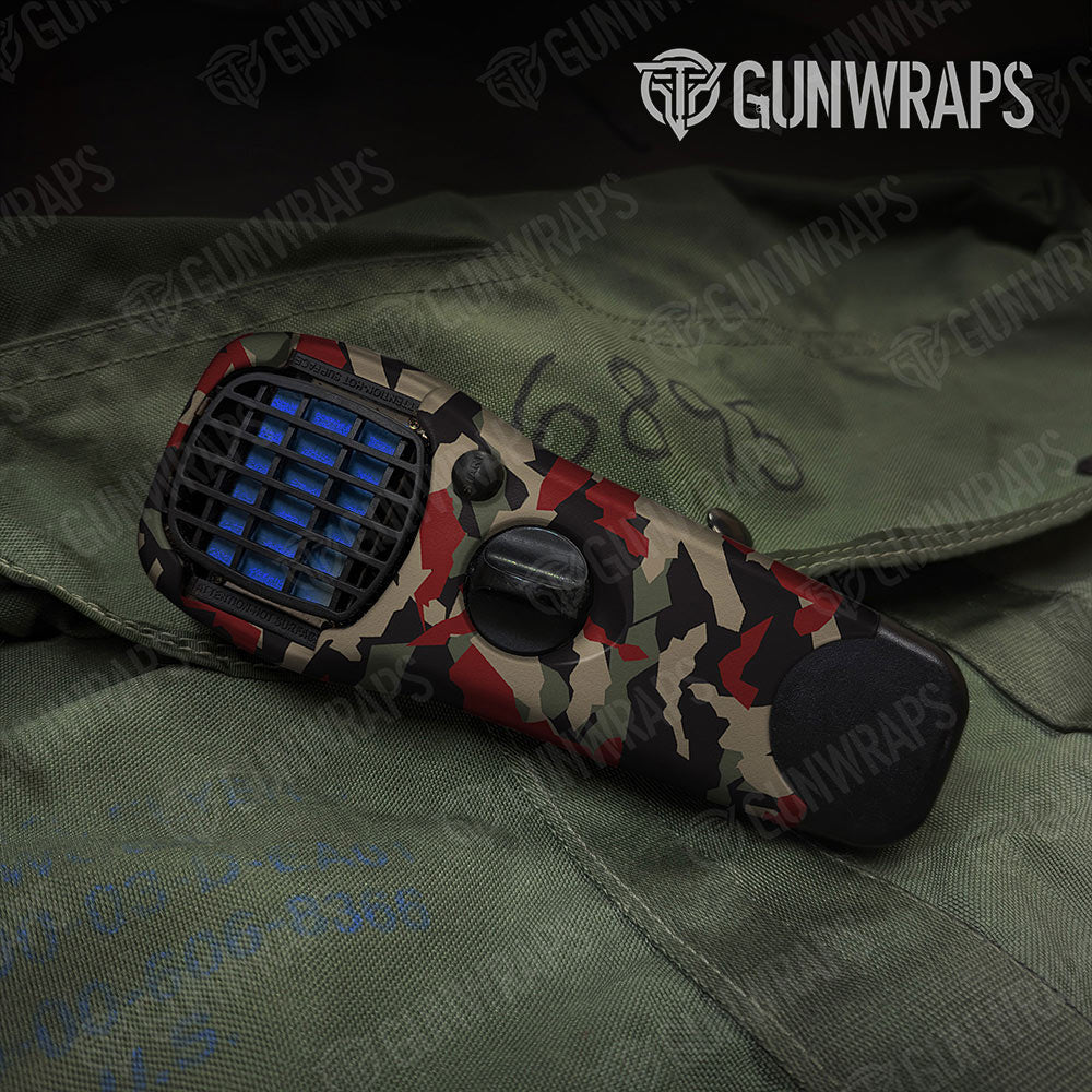 Erratic Militant Red Gun Skin Vinyl Wrap