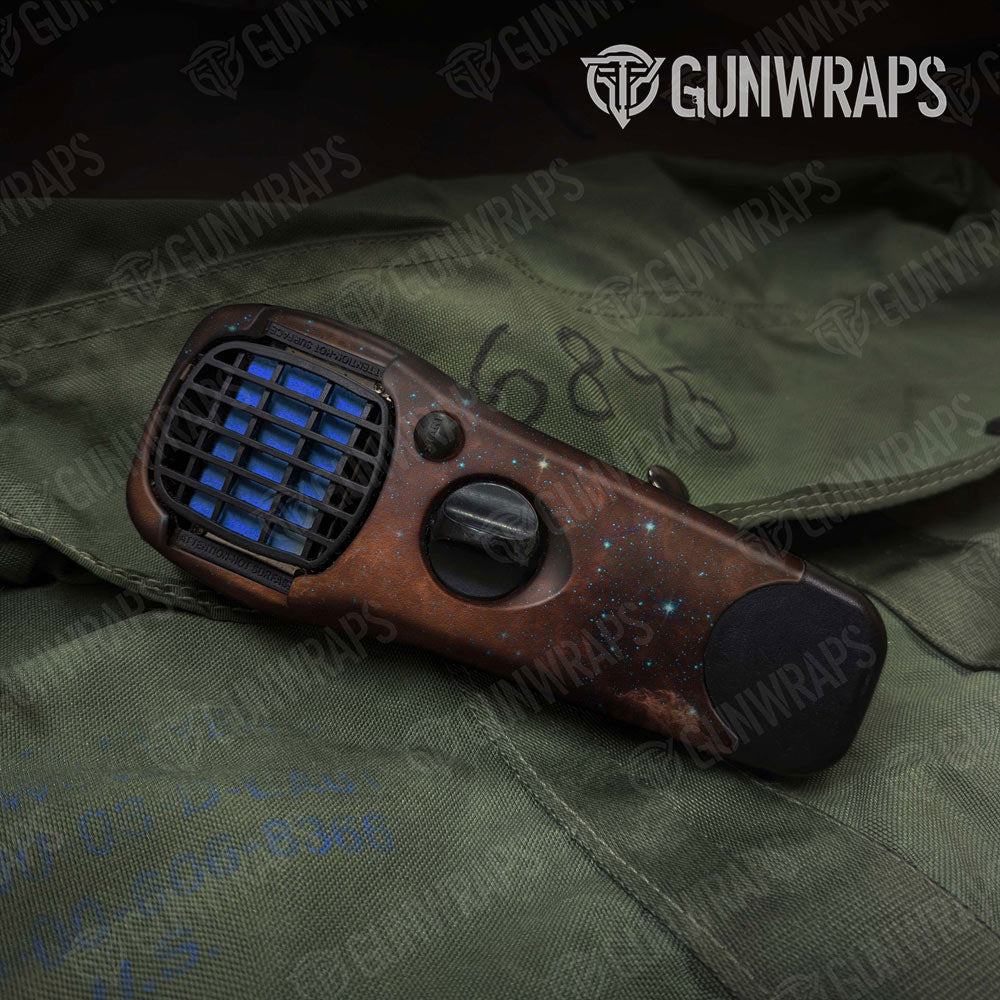 Galaxy Orange Nebula Gun Skin Vinyl Wrap
