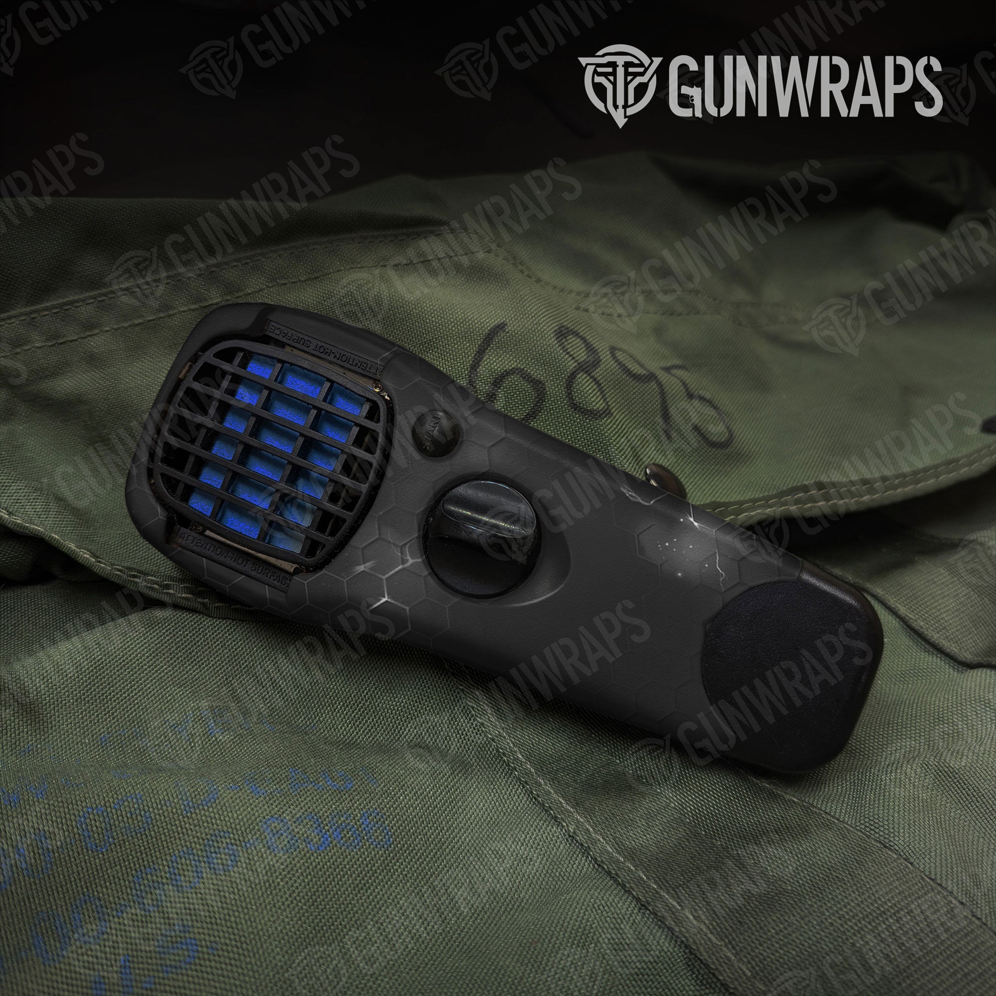 Hex Electric Black Gun Skin Vinyl Wrap