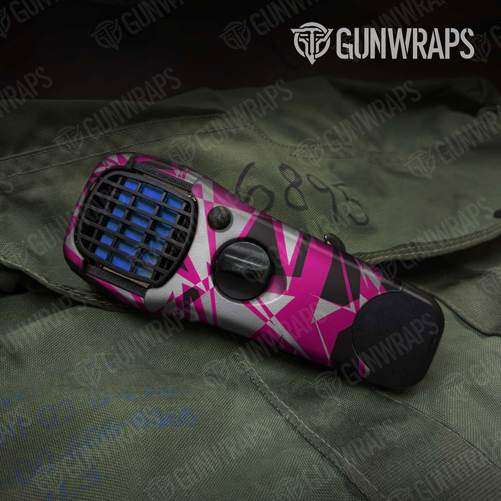 Sharp Magenta Tiger Gun Skin Vinyl Wrap
