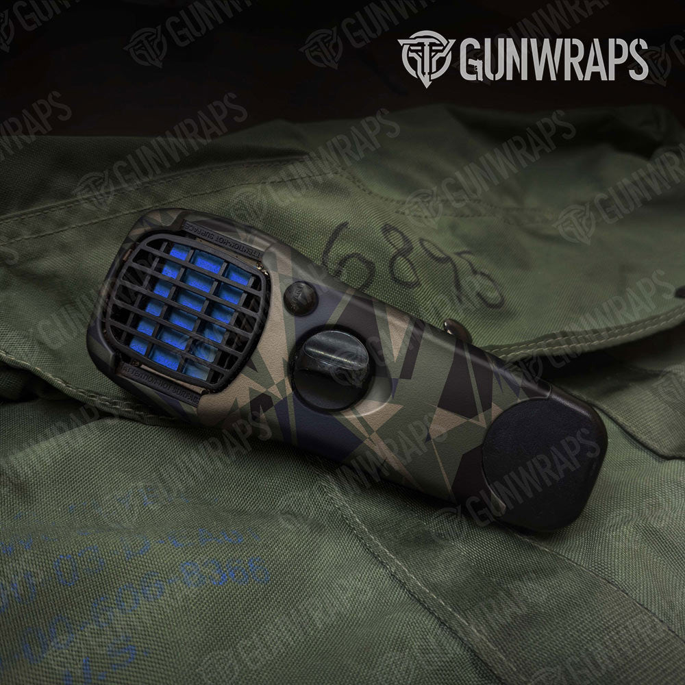 Sharp Militant Blue Gun Skin Vinyl Wrap