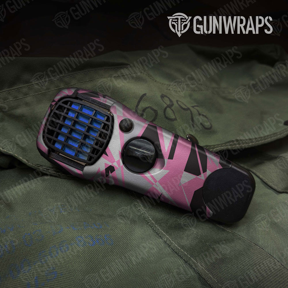 Sharp Pink Tiger Gun Skin Vinyl Wrap
