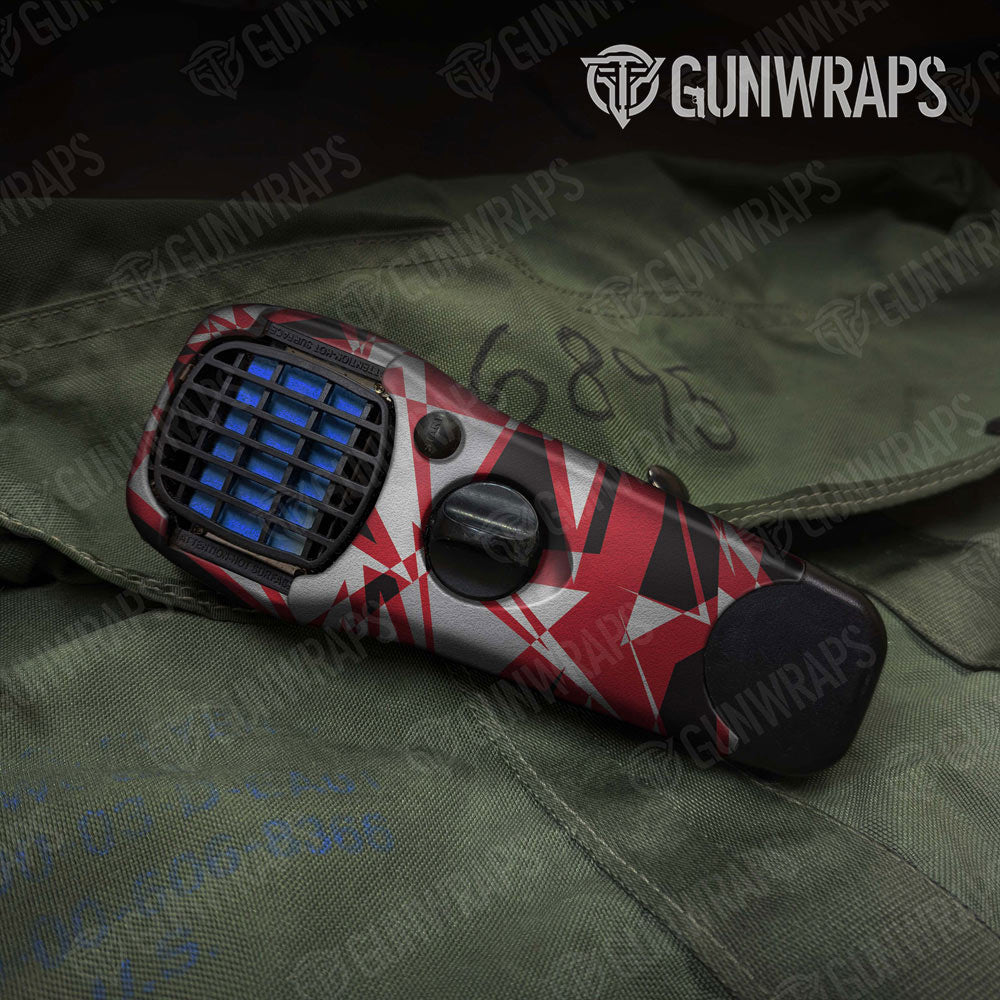 Sharp Red Tiger Gun Skin Vinyl Wrap