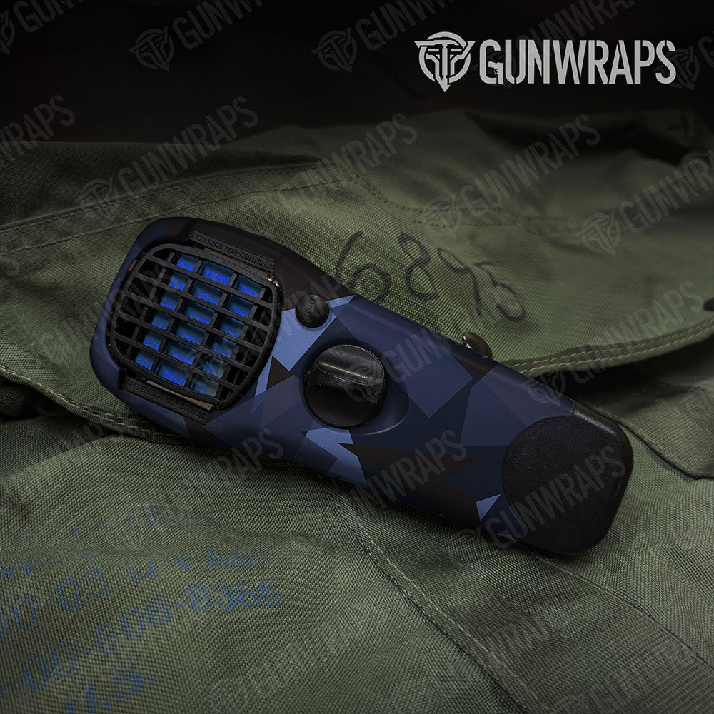 Shattered Blue Midnight Gun Skin Vinyl Wrap