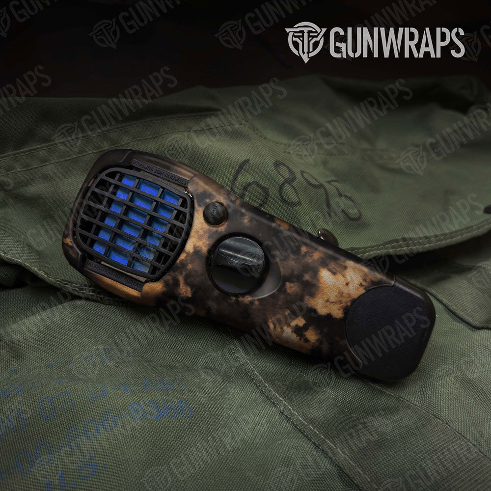 Tie Dye Bleached Black Gun Skin Vinyl Wrap