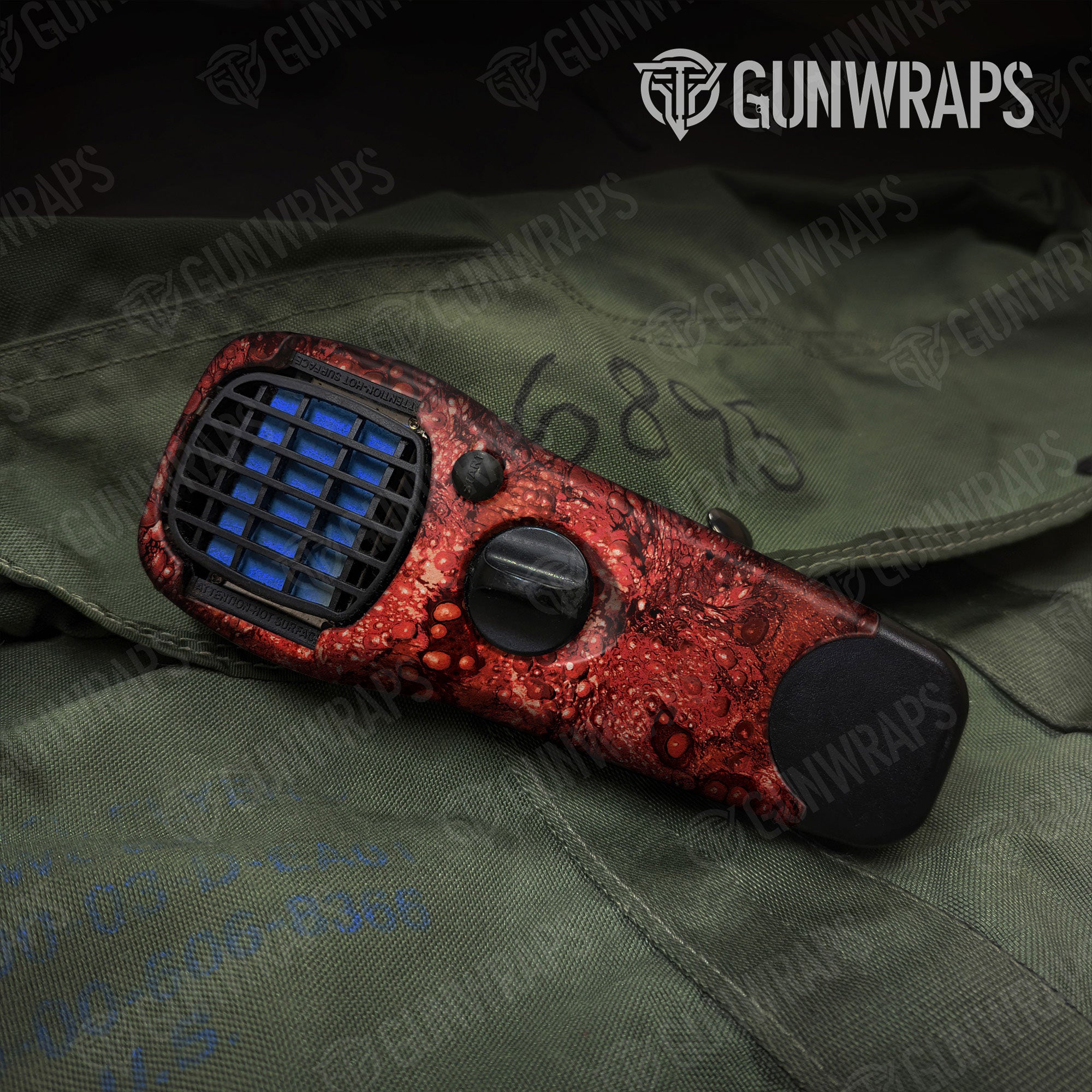 Toadaflage Red Gun Skin Vinyl Wrap