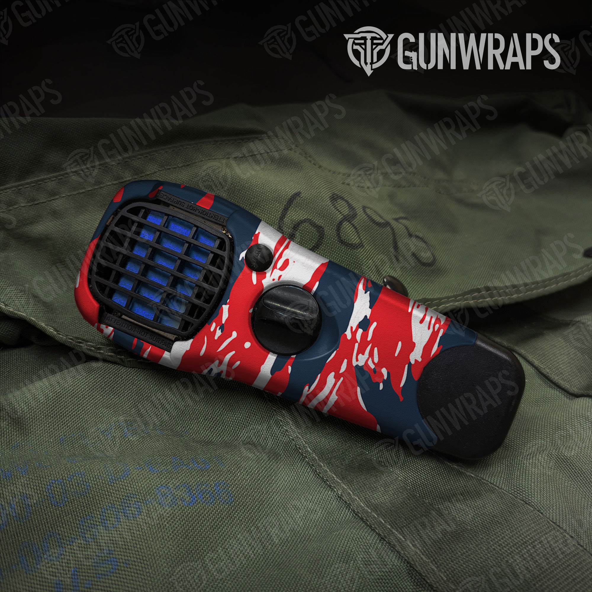 Vietnam Tiger Stripe America Gun Skin Vinyl Wrap