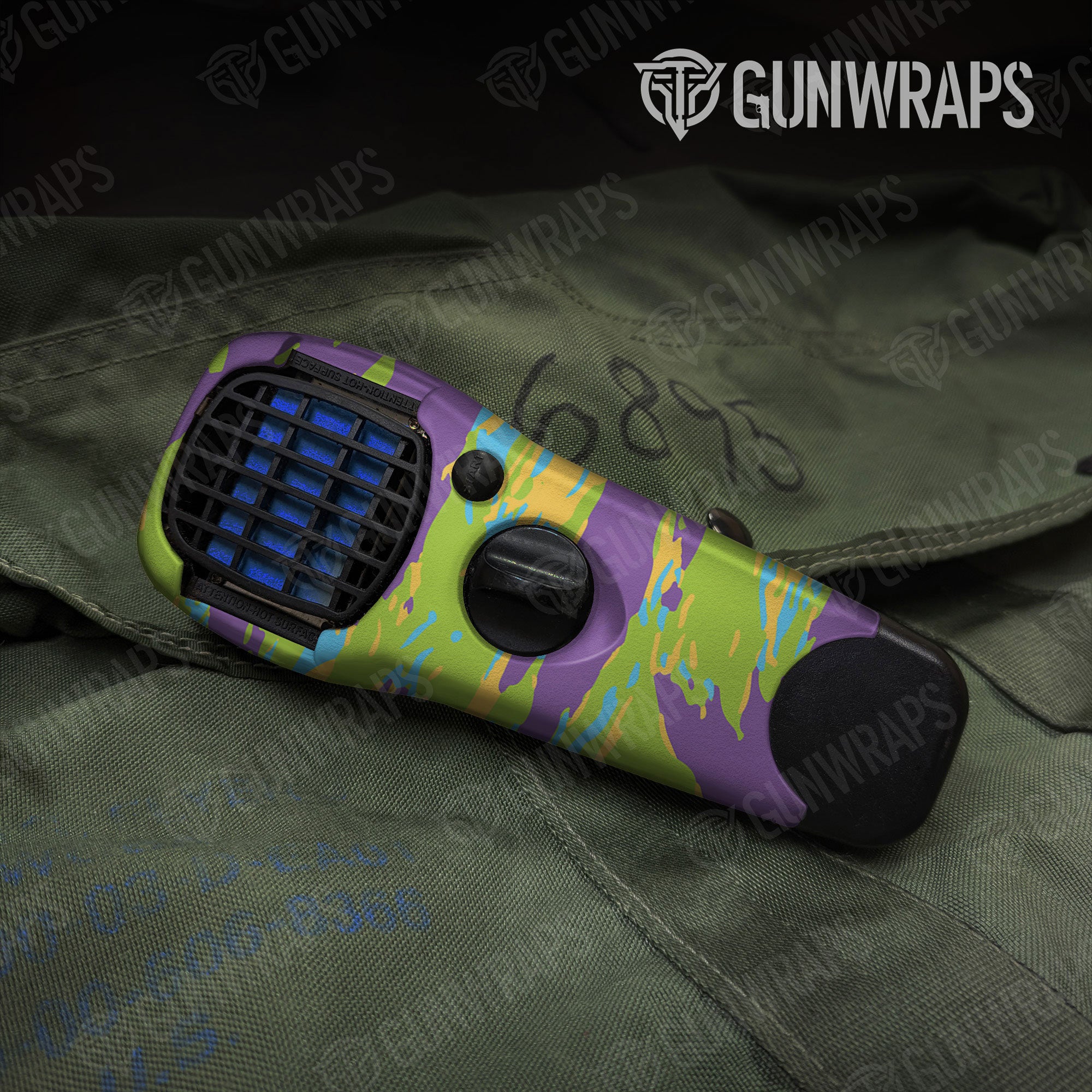 Vietnam Tiger Stripe Carnival Gun Skin Vinyl Wrap