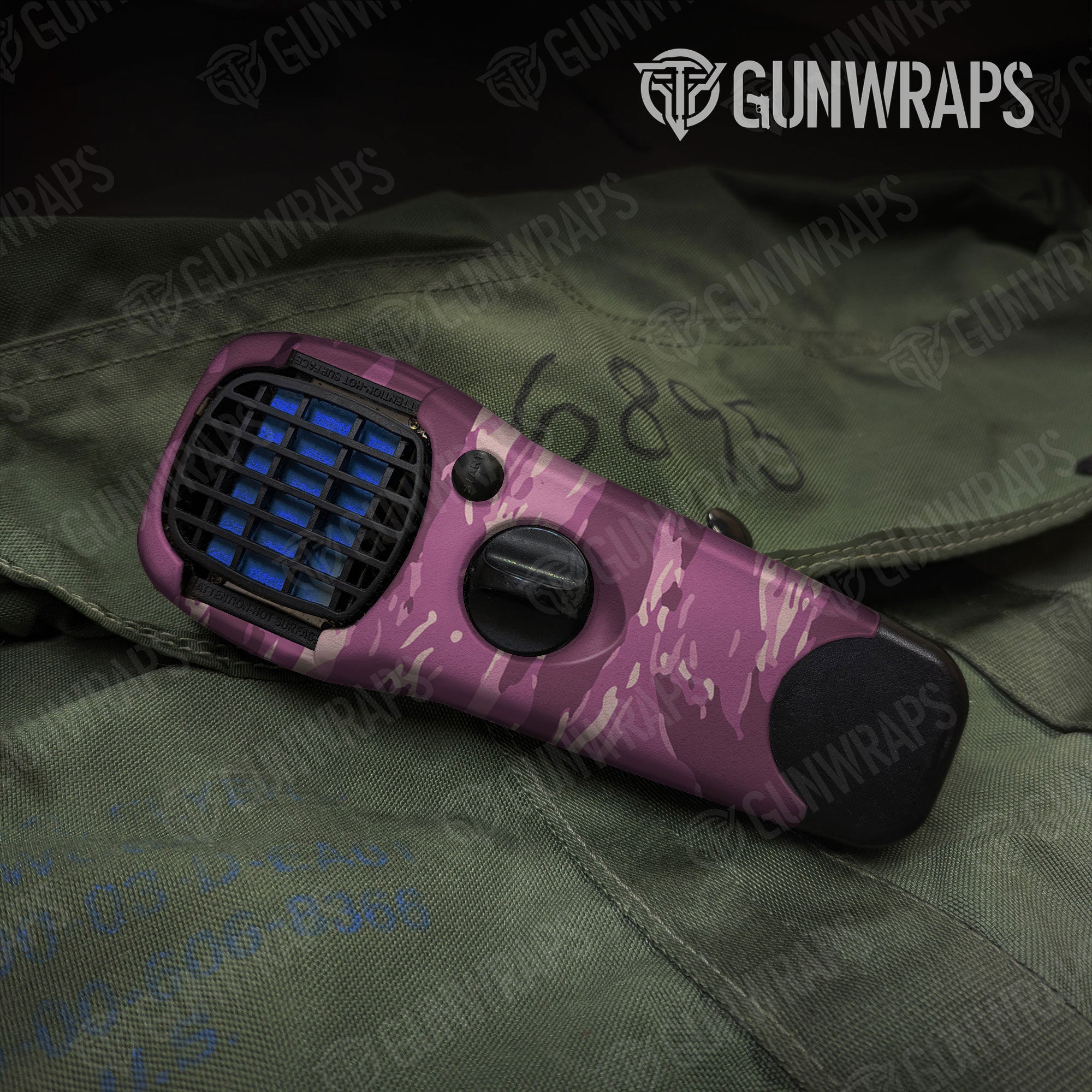 Vietnam Tiger Stripe Floral Gun Skin Vinyl Wrap