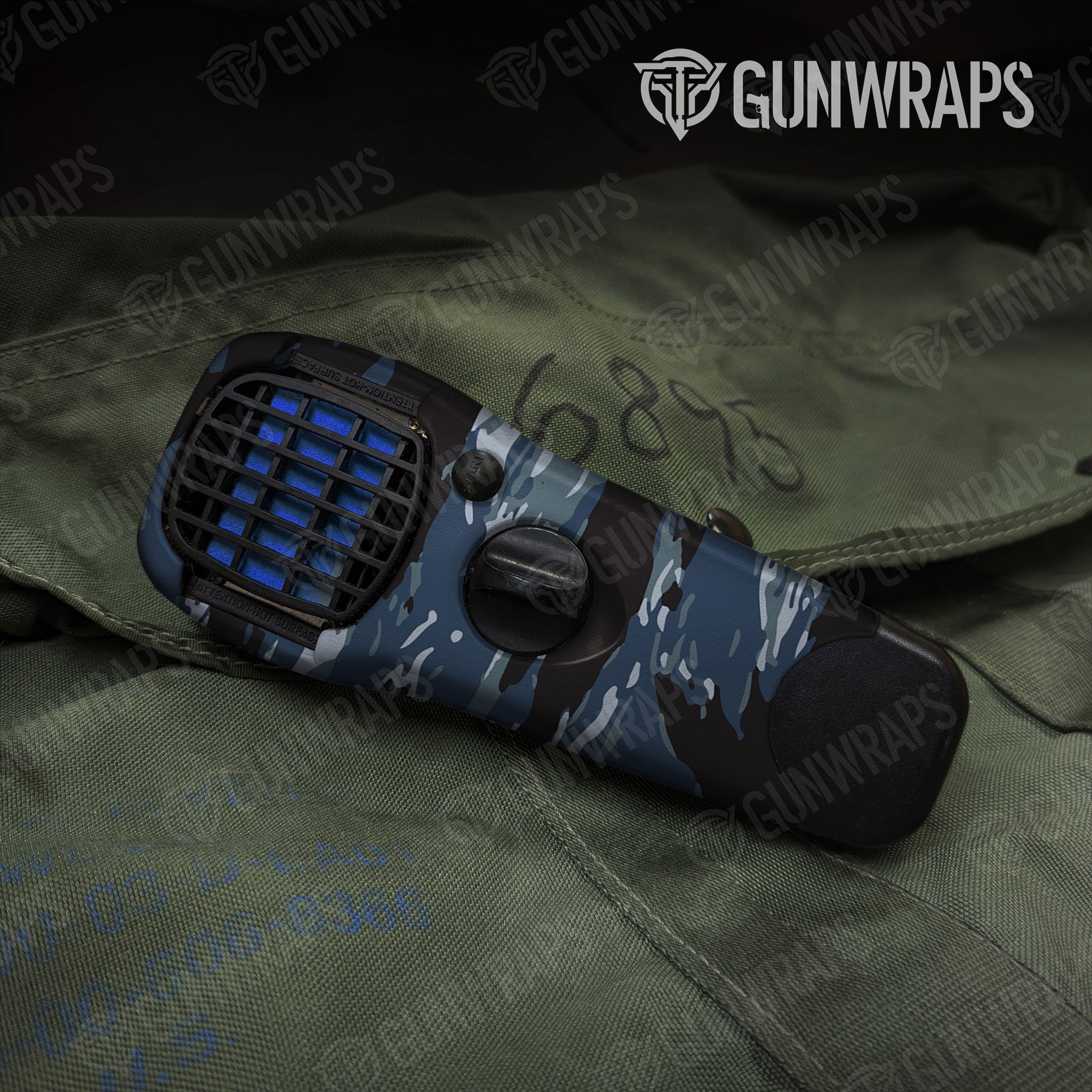 Vietnam Tiger Stripe Navy Gun Skin Vinyl Wrap
