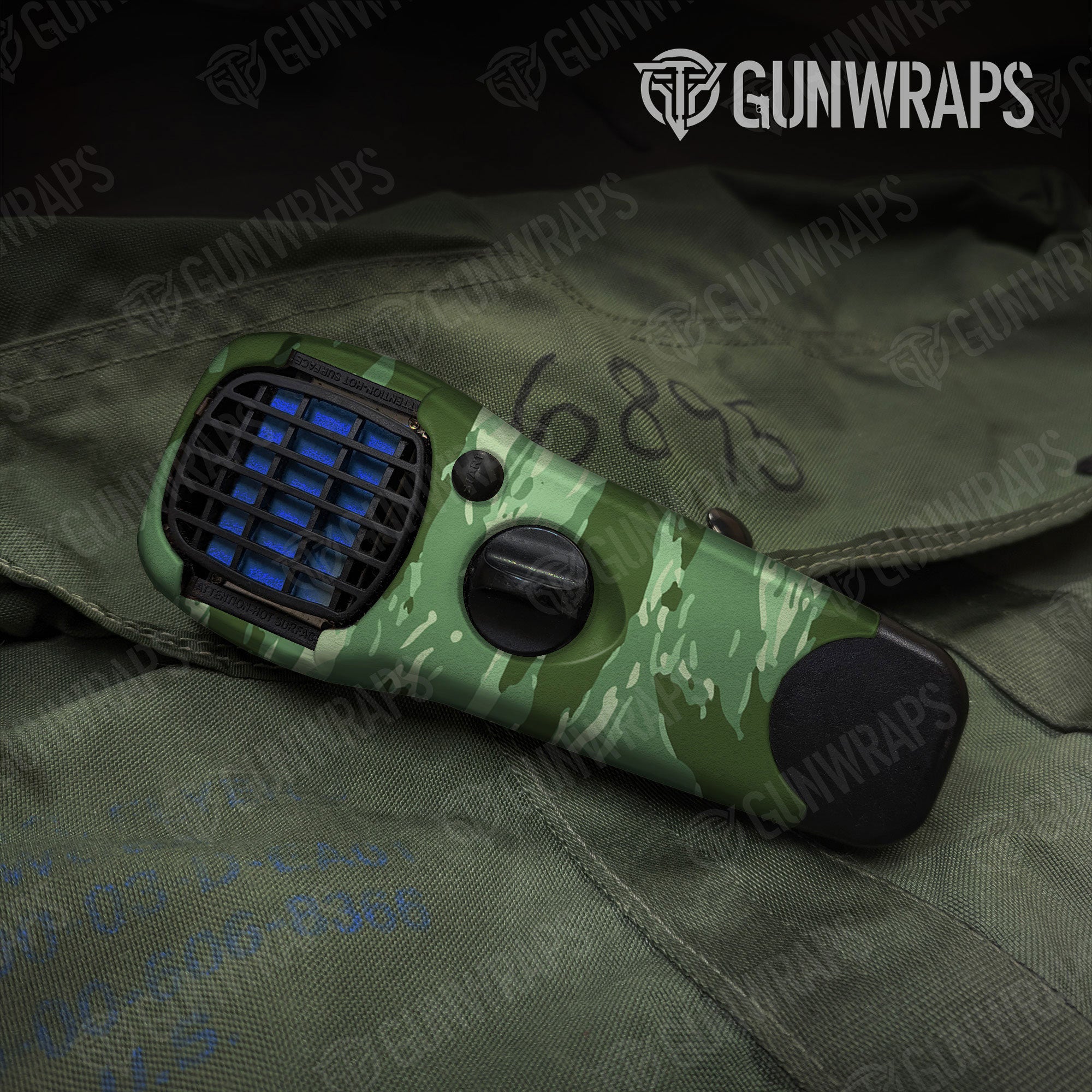 Vietnam Tiger Stripe Pistachio Gun Skin Vinyl Wrap