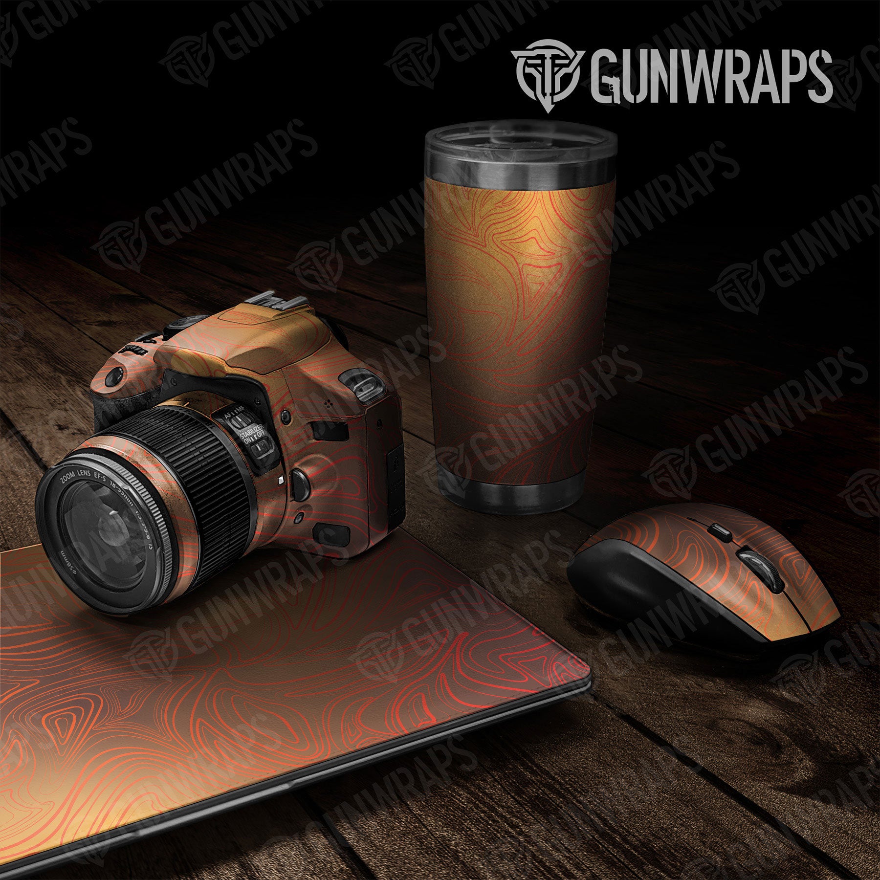 Universal Sheet Damascus Gear Skin Vinyl Wrap Damascus Autumn Gear Skin Vinyl Wrap