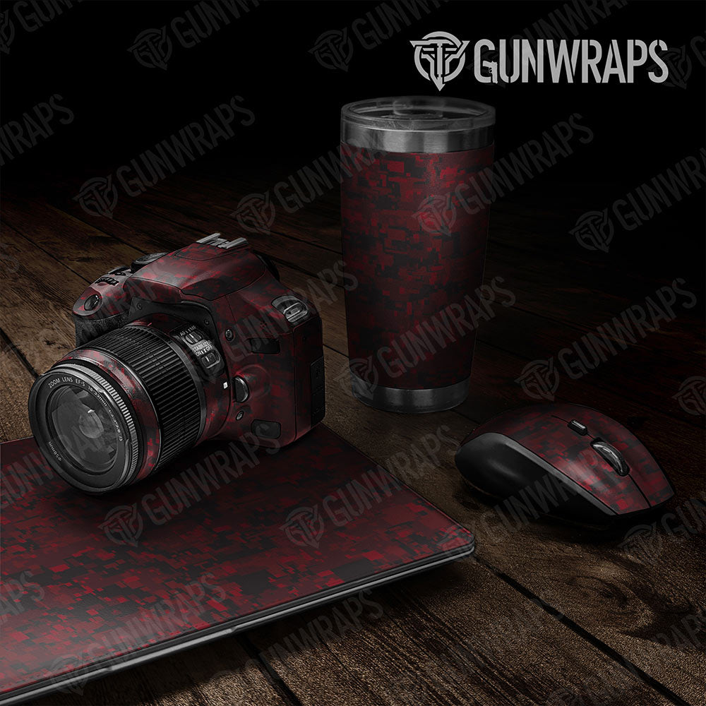 Universal Sheet Digital Gear Skin Vinyl Wrap Digital Vampire Red Gear Skin Vinyl Wrap