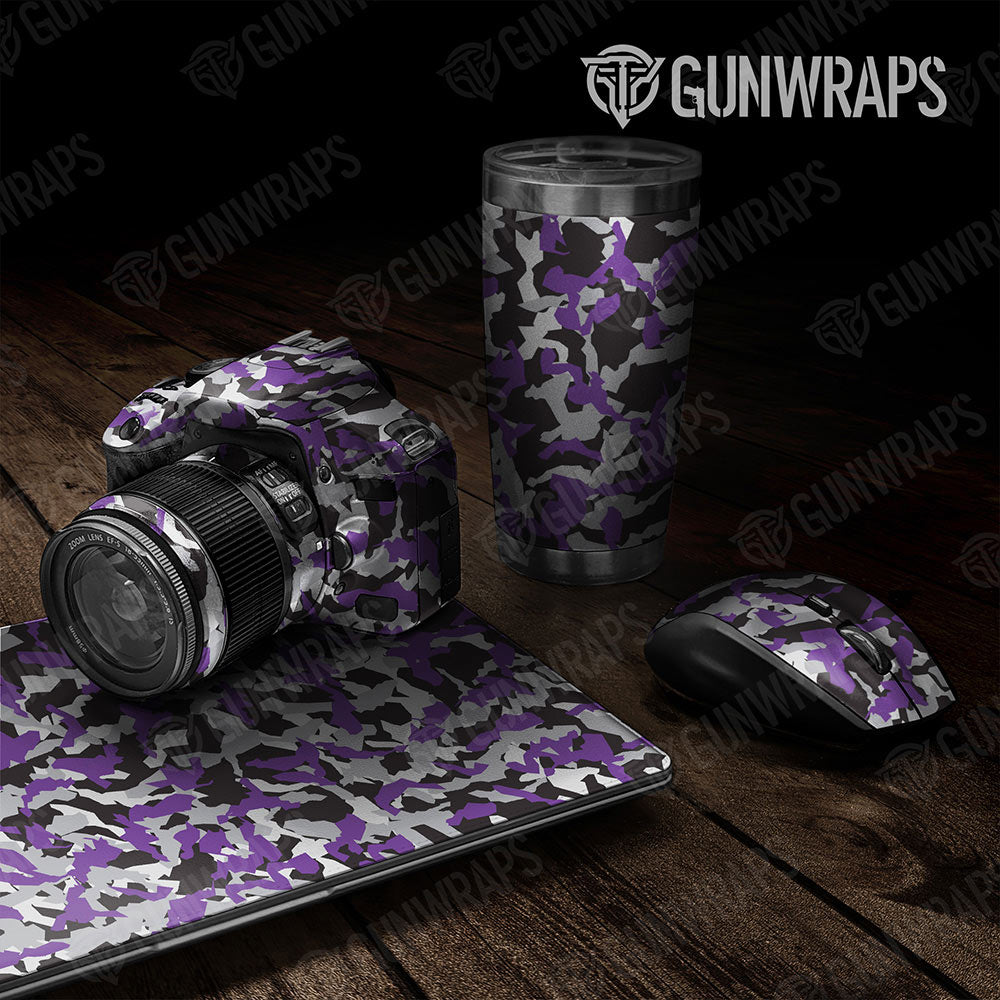 Universal Sheet Erratic Gear Skin Vinyl Wrap Erratic Purple Tiger Gear Skin Vinyl Wrap