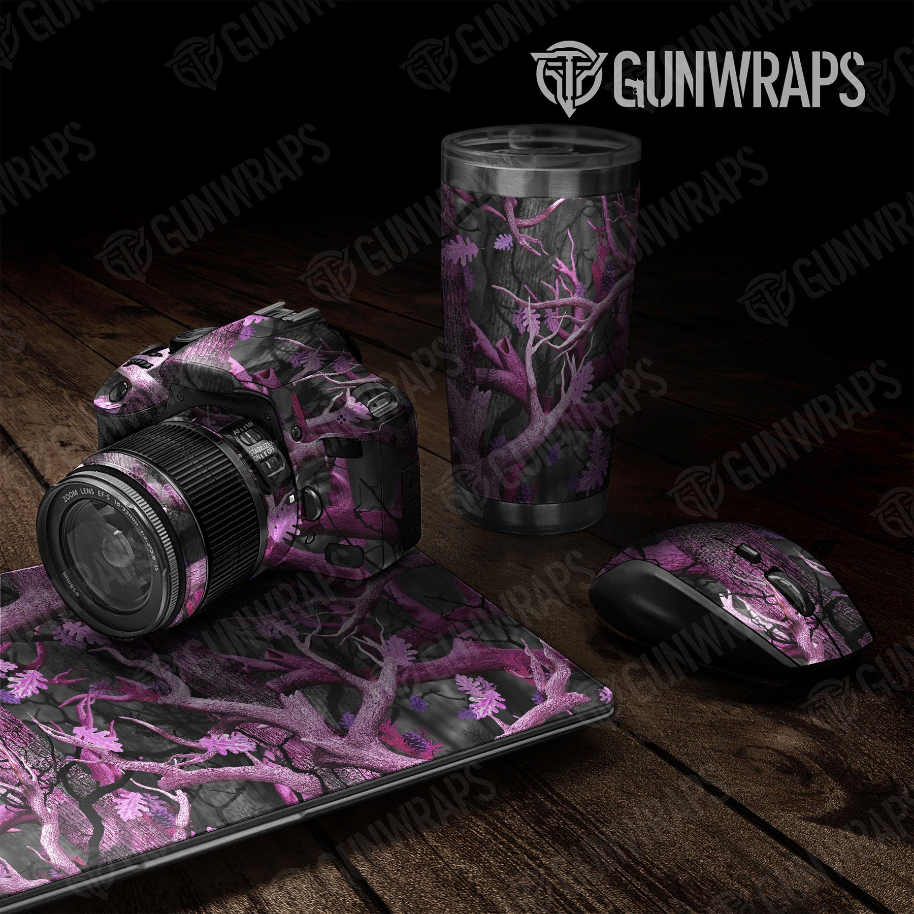 Universal Sheet Nature Gear Skin Vinyl Wrap Nature Pink Lifeless Woods Gear Skin Vinyl Wrap