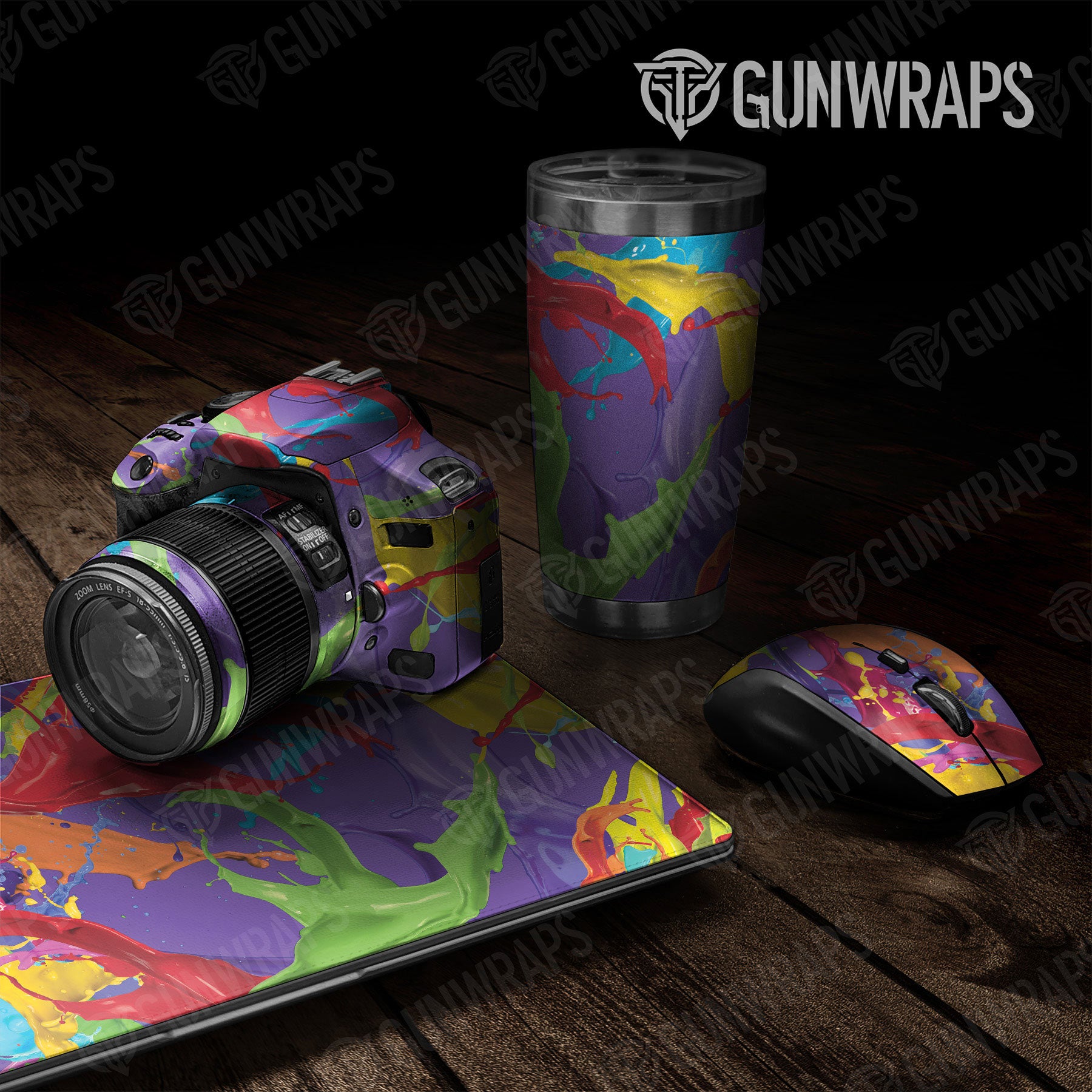 Universal Sheet Paint Splatter Gear Skin Vinyl Wrap Paint Splatter Purple Gear Skin Vinyl Wrap